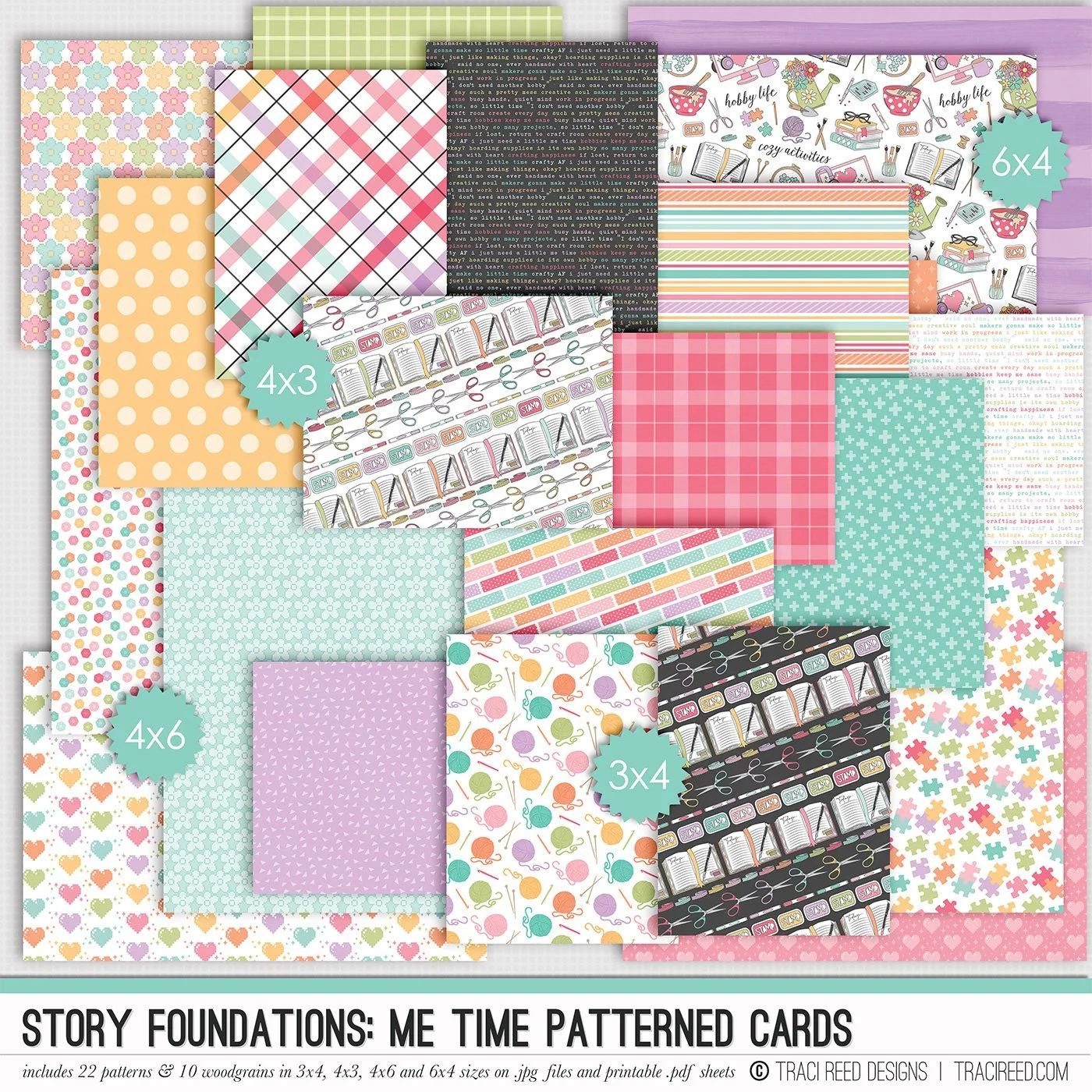 Story Foundations: Me Time Patterned Cards