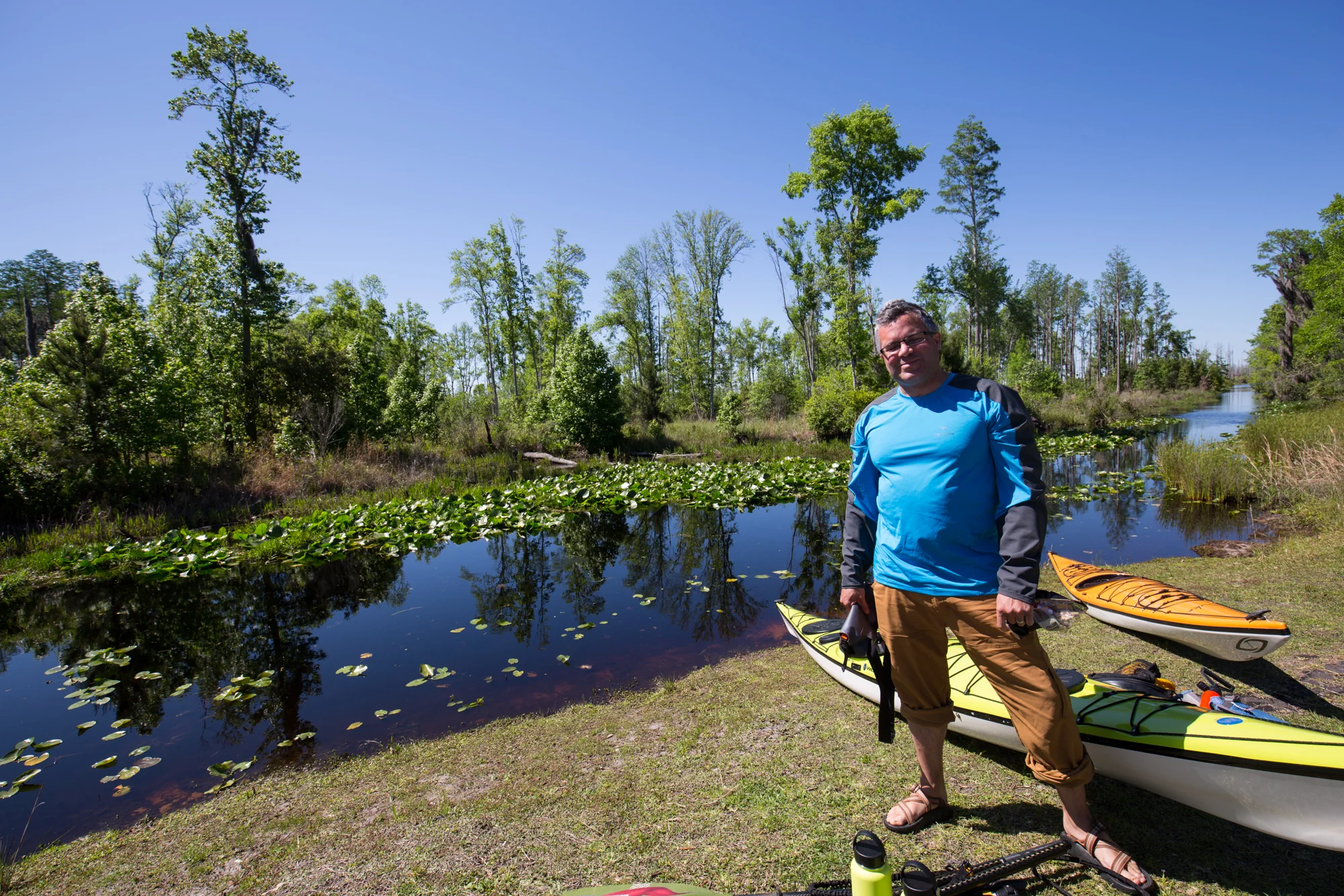 Getting ready to launch at Stephen C. Foster State Park. photo credit Salwa Farah ( wanderingphocus.com )