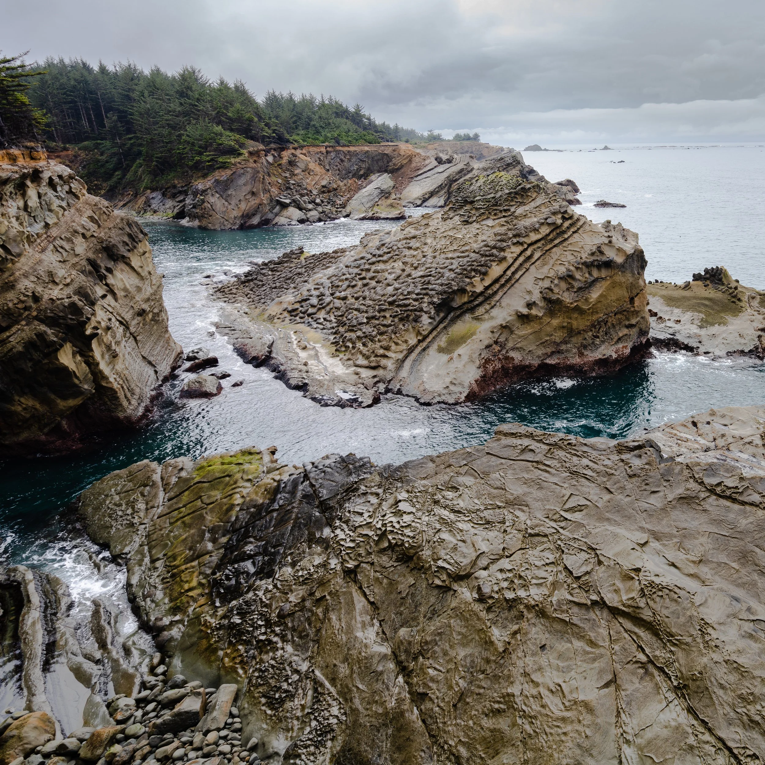 Amazing rock formations on the Oregon Coast