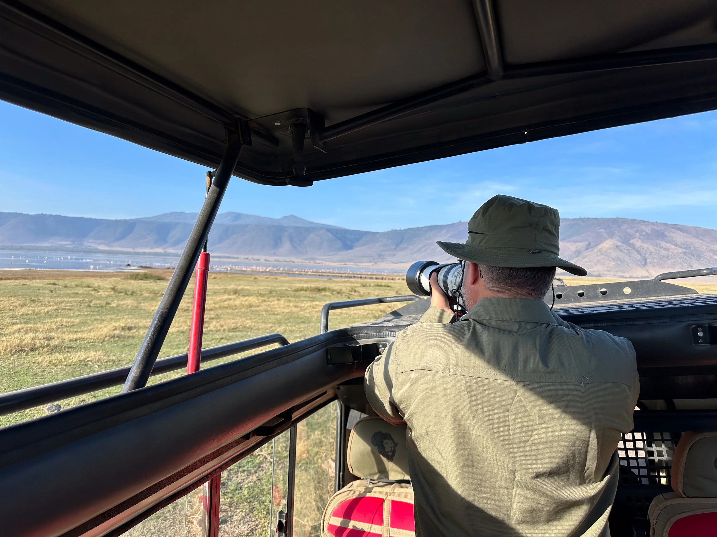 shooting through popup on Serengeti
