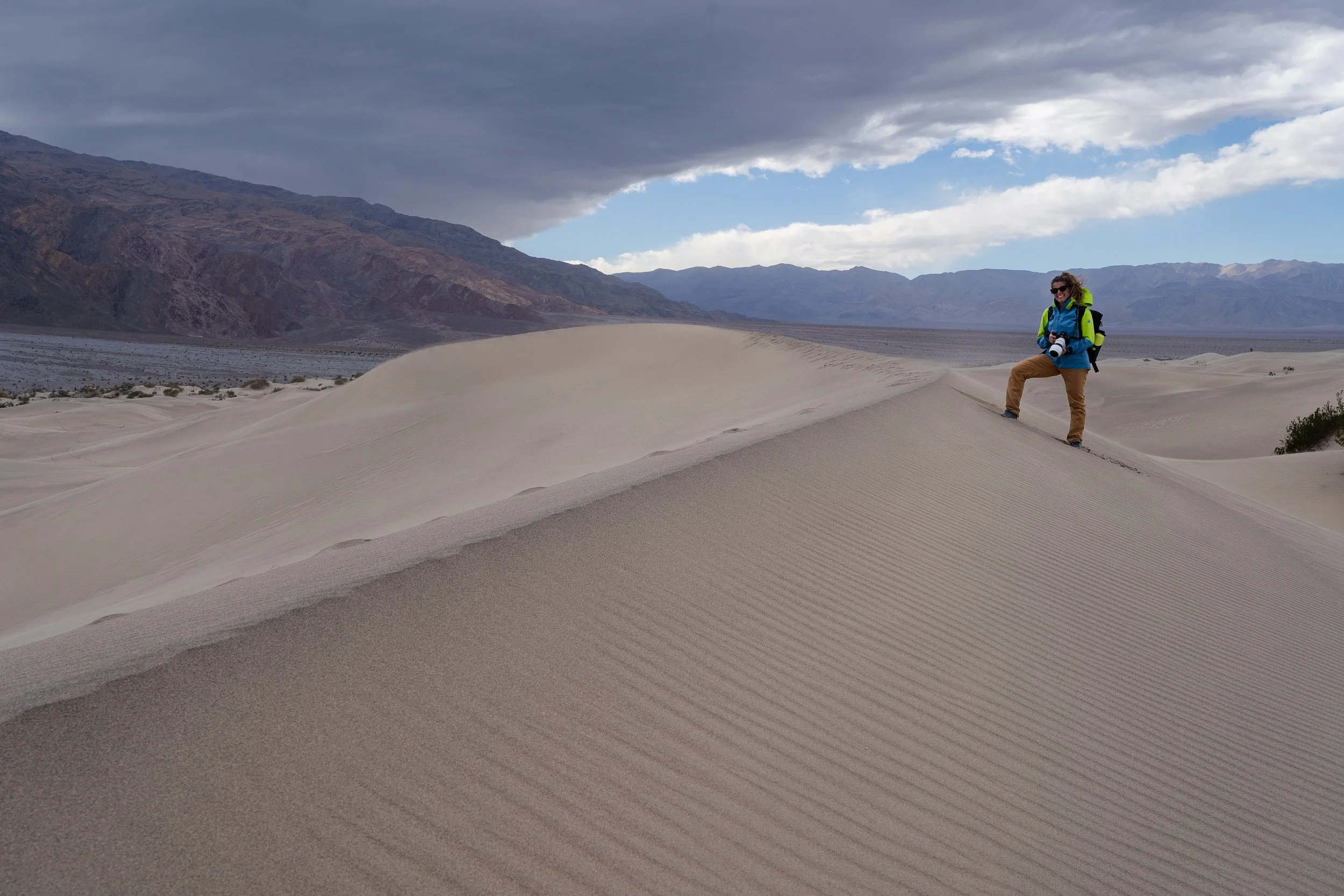 Dunes in Death Valley after a storm blew through