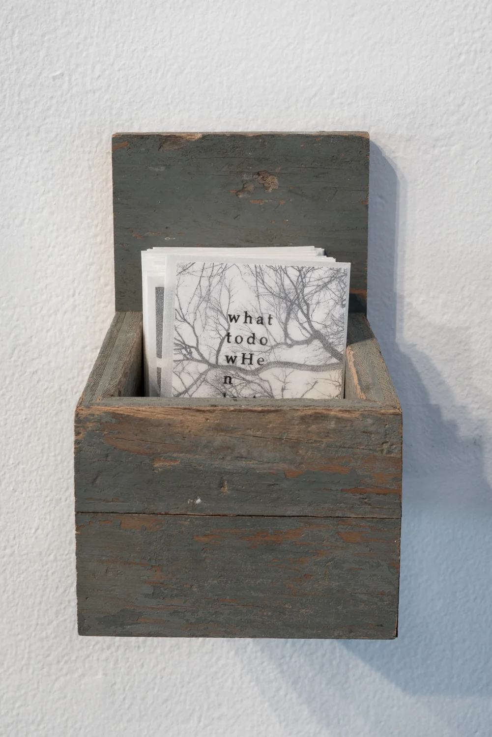 Installation detail, Schaefer Gallery, Gustavus Adolphus College, 2018