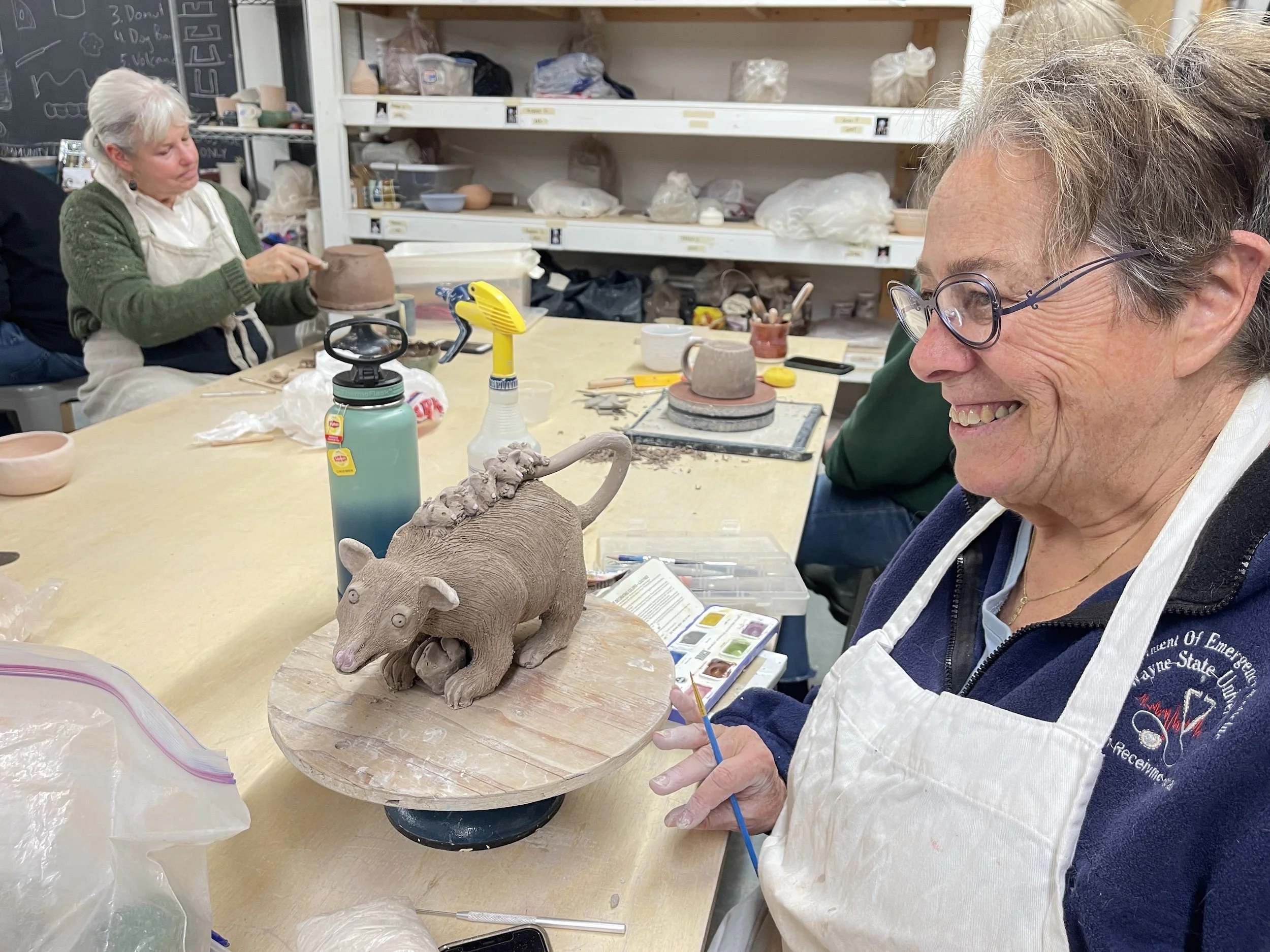 Handbuilding pottery class