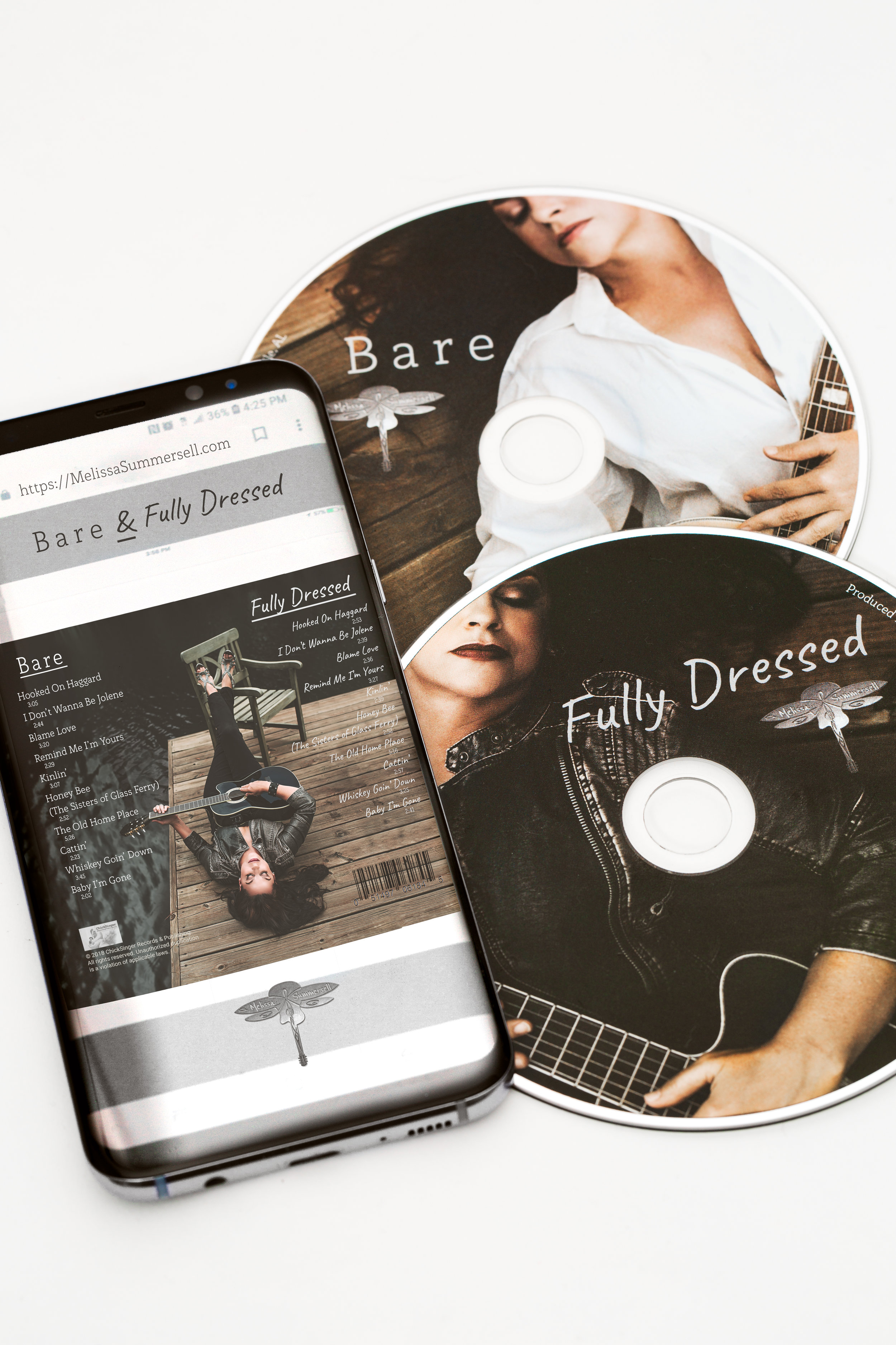 Melissa Sumersell song writer singer, bare and fully dressed