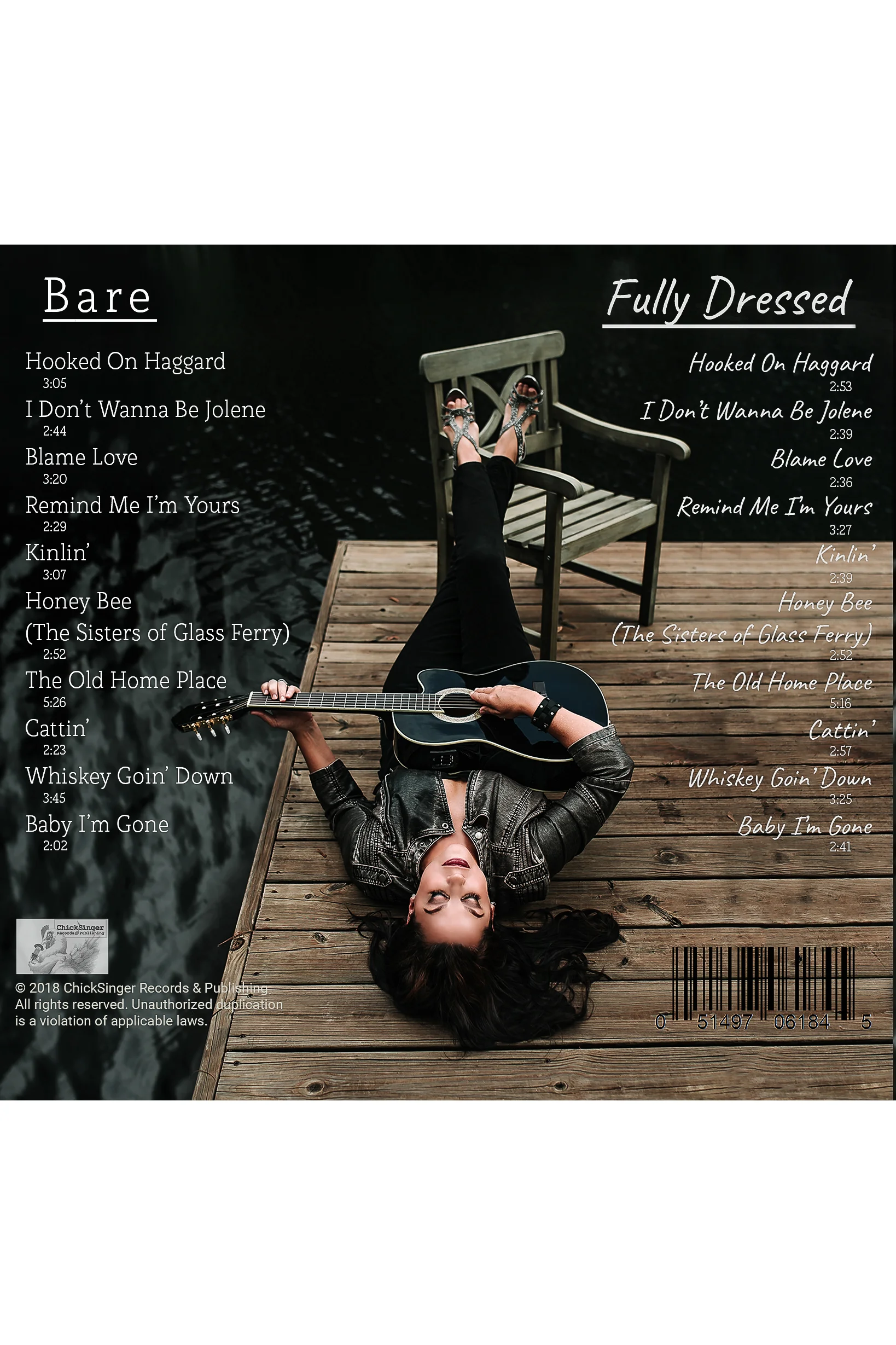 Melissa Sumersell song writer singer, bare and fully dressed