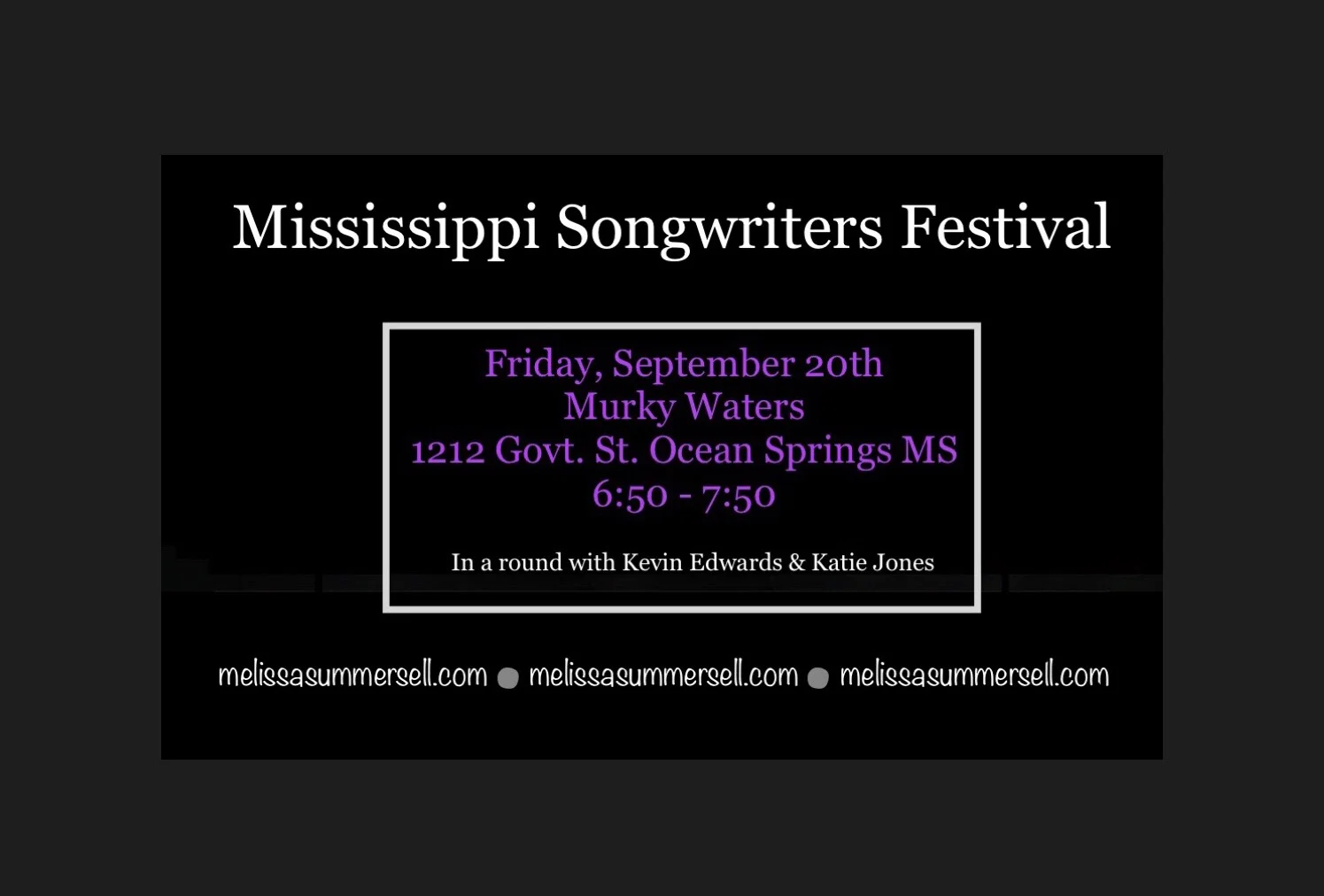 Mississippi Songwriters Festival - 10th Anniversary