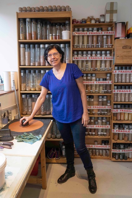 Catalina in her Studio