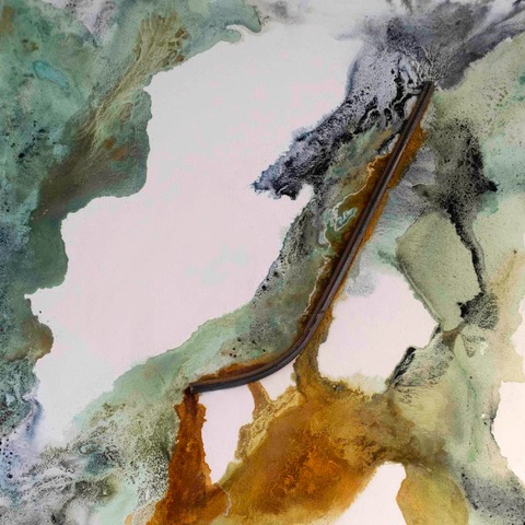IMPOSITION - Metal pigments, indigo dye, metal barrier and egg tempera on canvas Catalina Christensen 2016