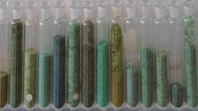A selection of Catalina’s oxide pigments.
