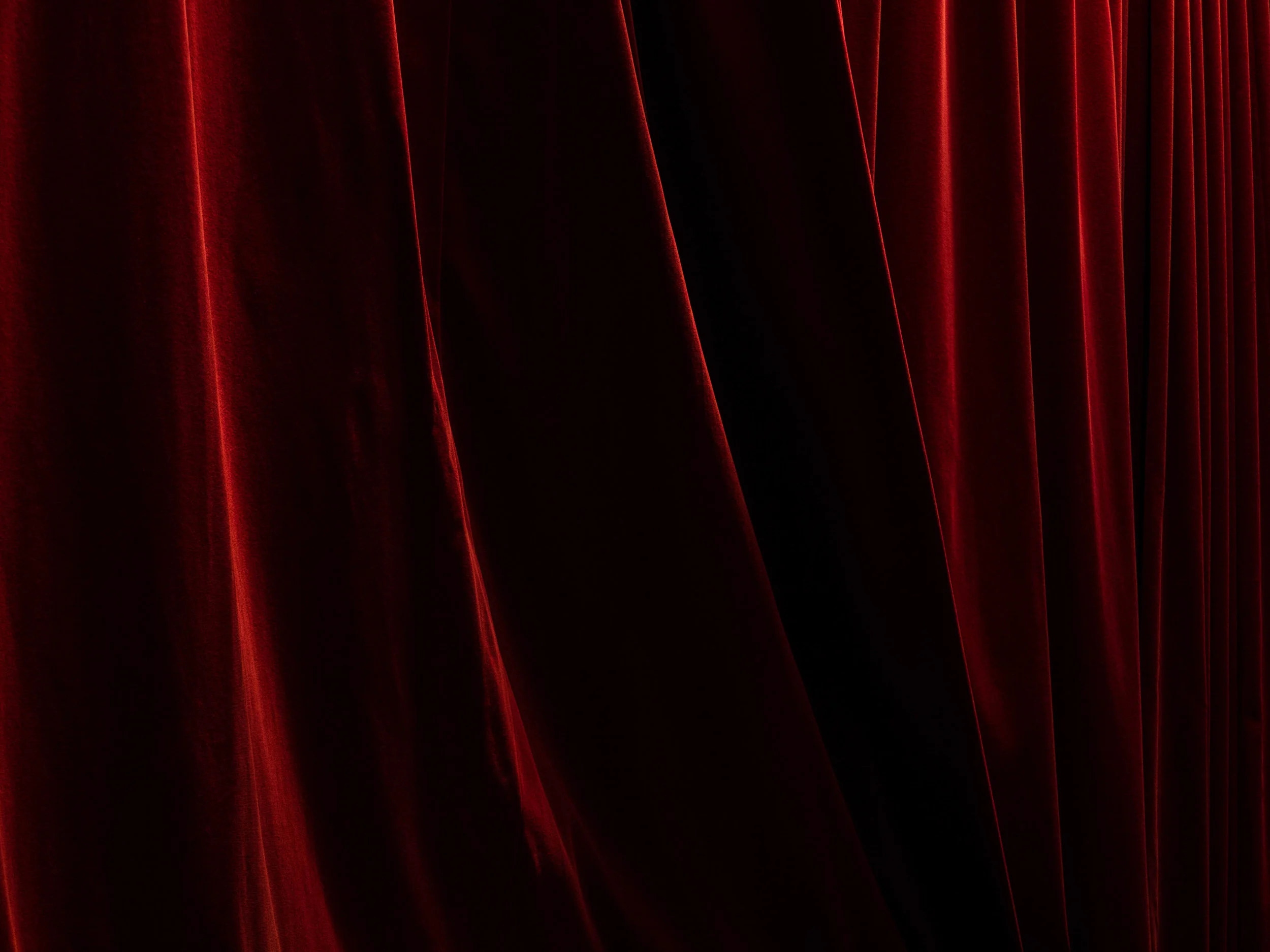 New curtains for the stage