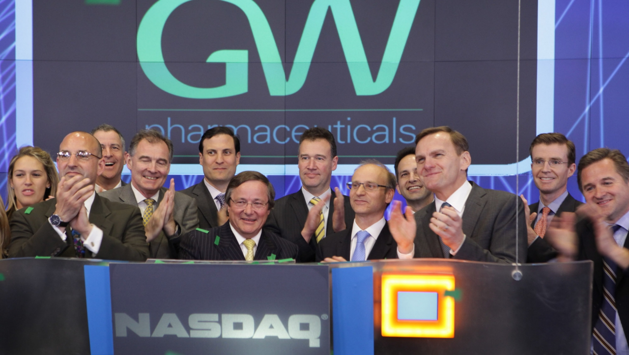 GW Pharmaceuticals has a current market capitalisation of around $4.5 billion dollars on the US Nasdaq Stock Exchange Market, Credit: GW Pharmaceuticals