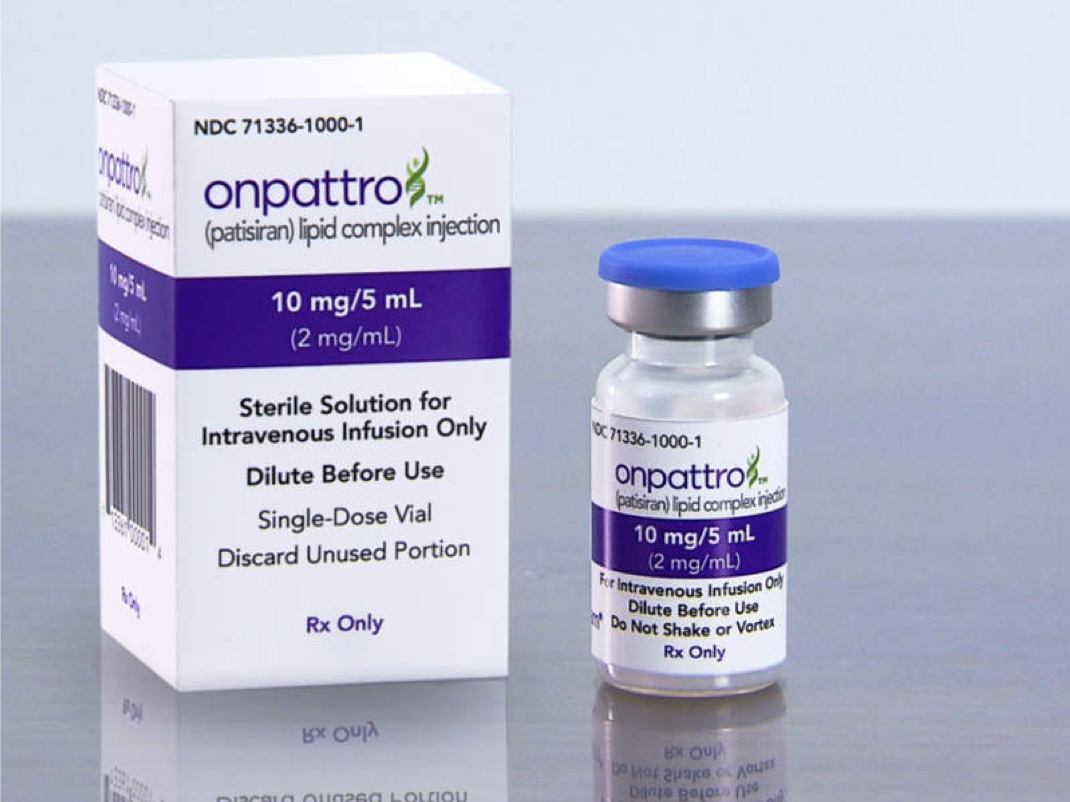 Alnylam’s RNAi drug, Onpattro. Source: Drug Development Technology