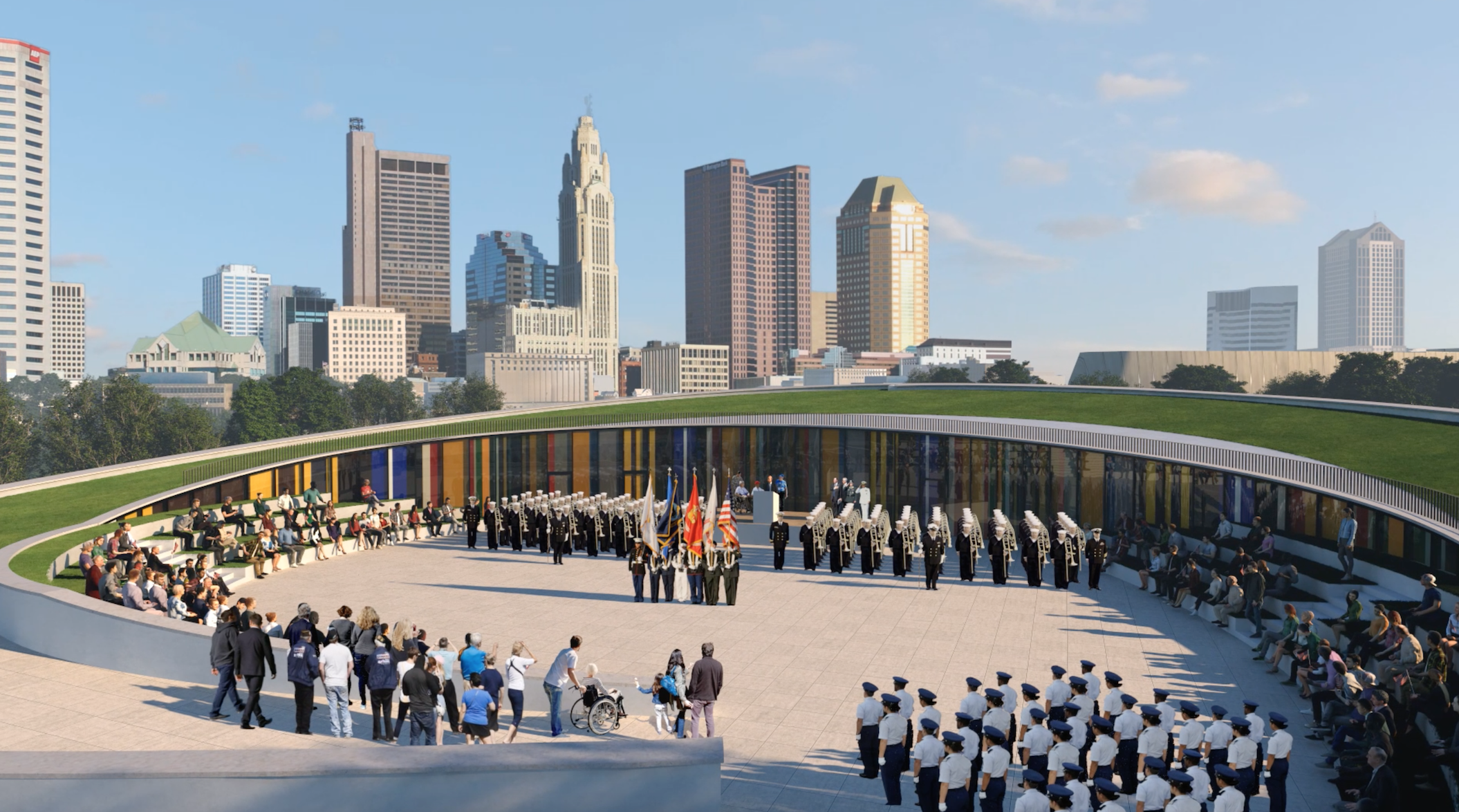 National Veterans Memorial and Museum Rooftop