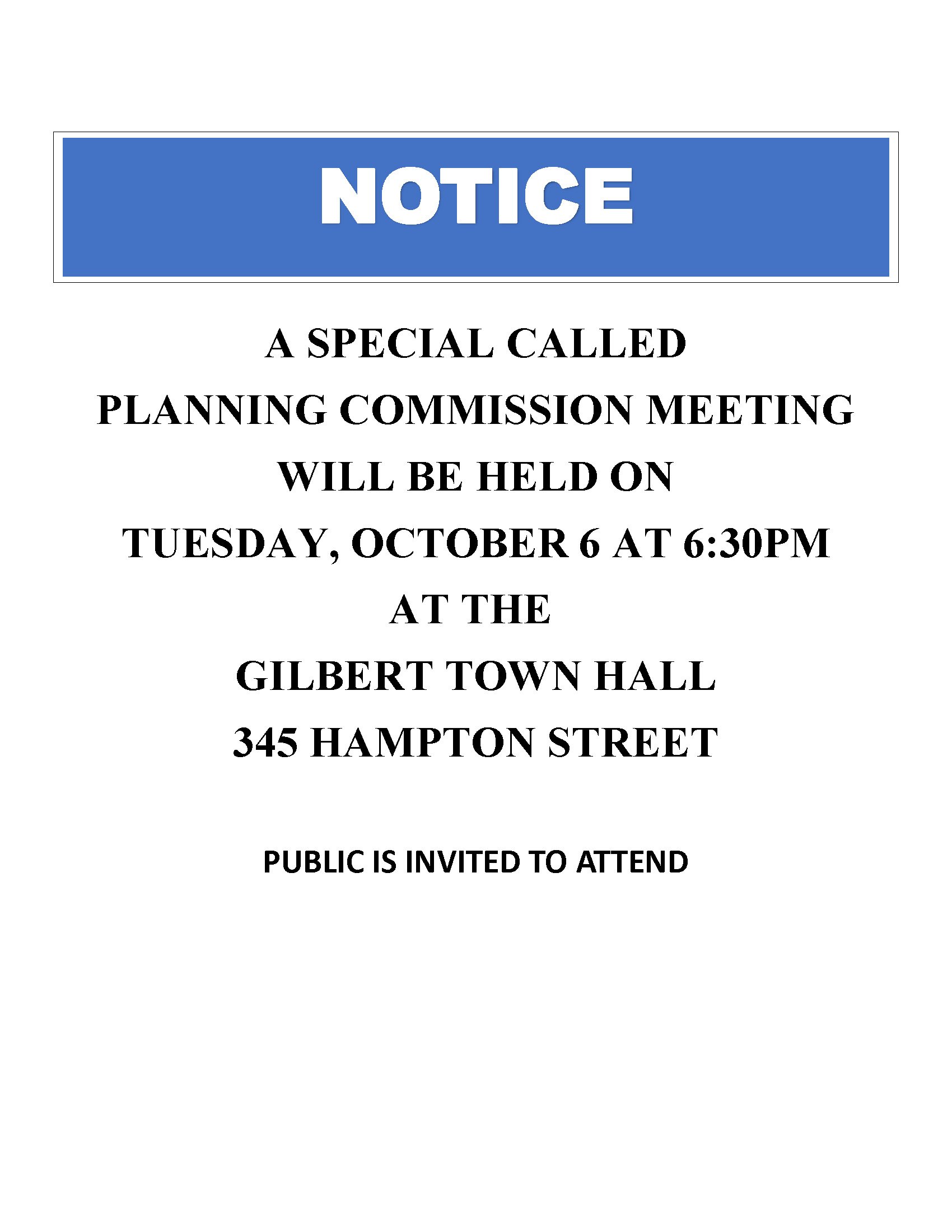 NOTICE Public Hearing - Special Called Planning Commission Mtg.jpg