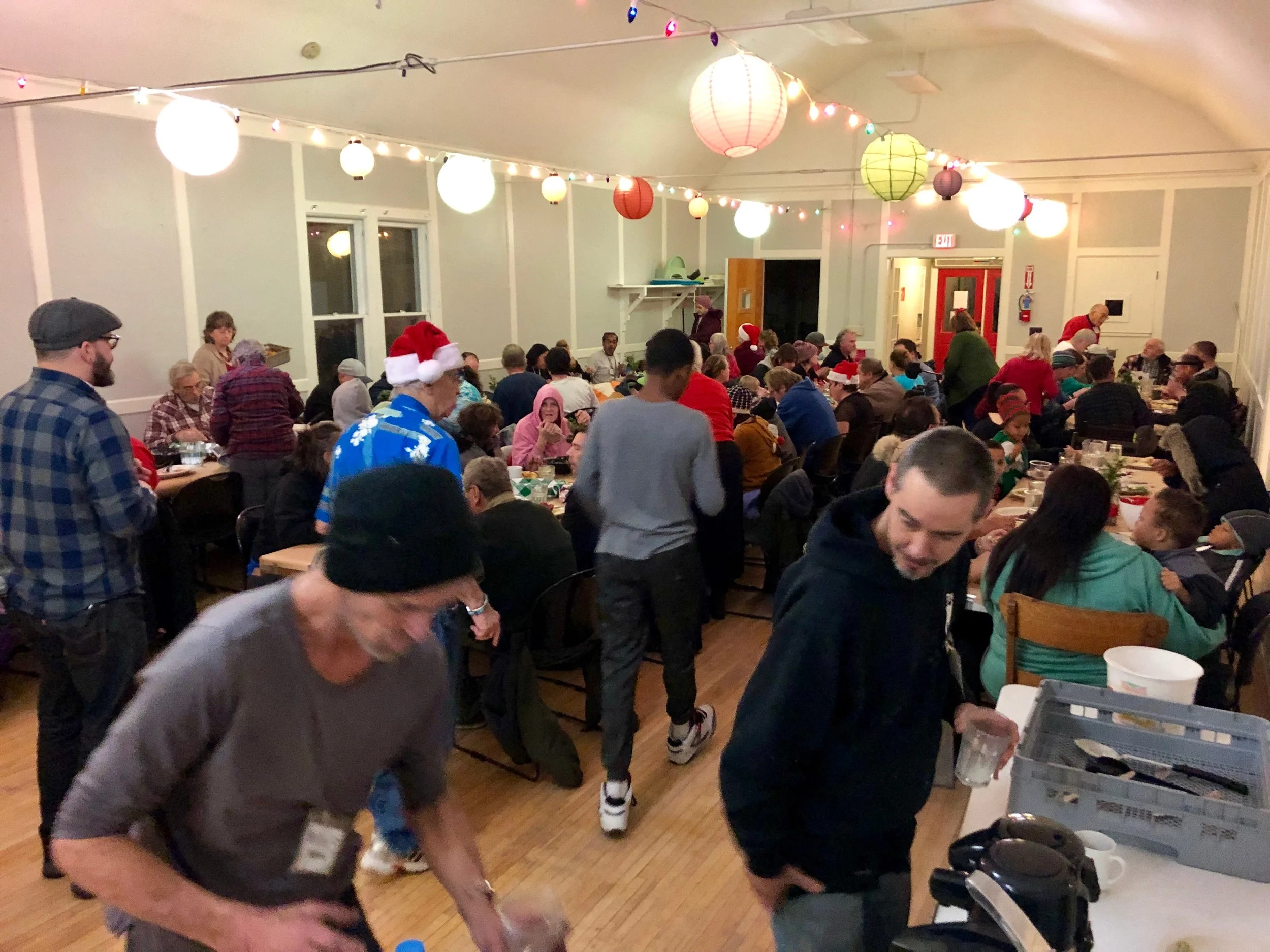 WCEM’s Christmas Dinner Table meal in 2018