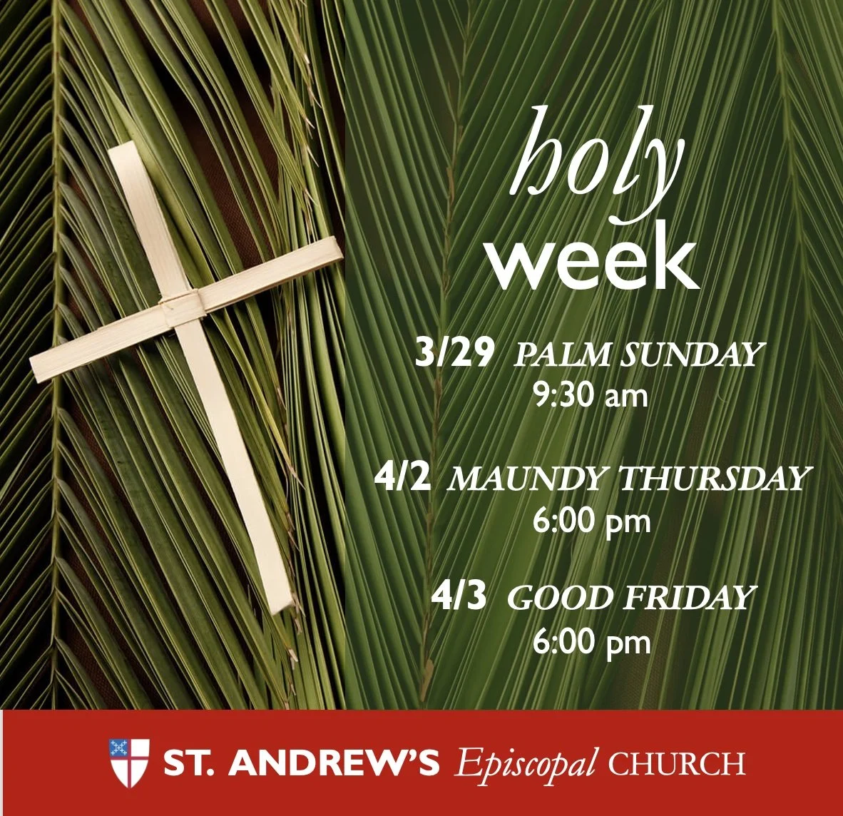 Holy Week at St. Andrew's