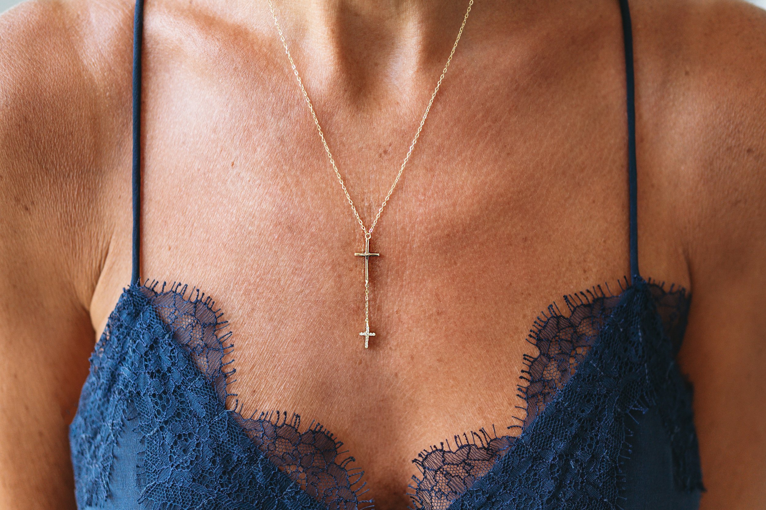 Double Layer Rope Chain Cross Pendant Necklace for Men Women | Cross  pendant necklace, Men necklace, Rope chain