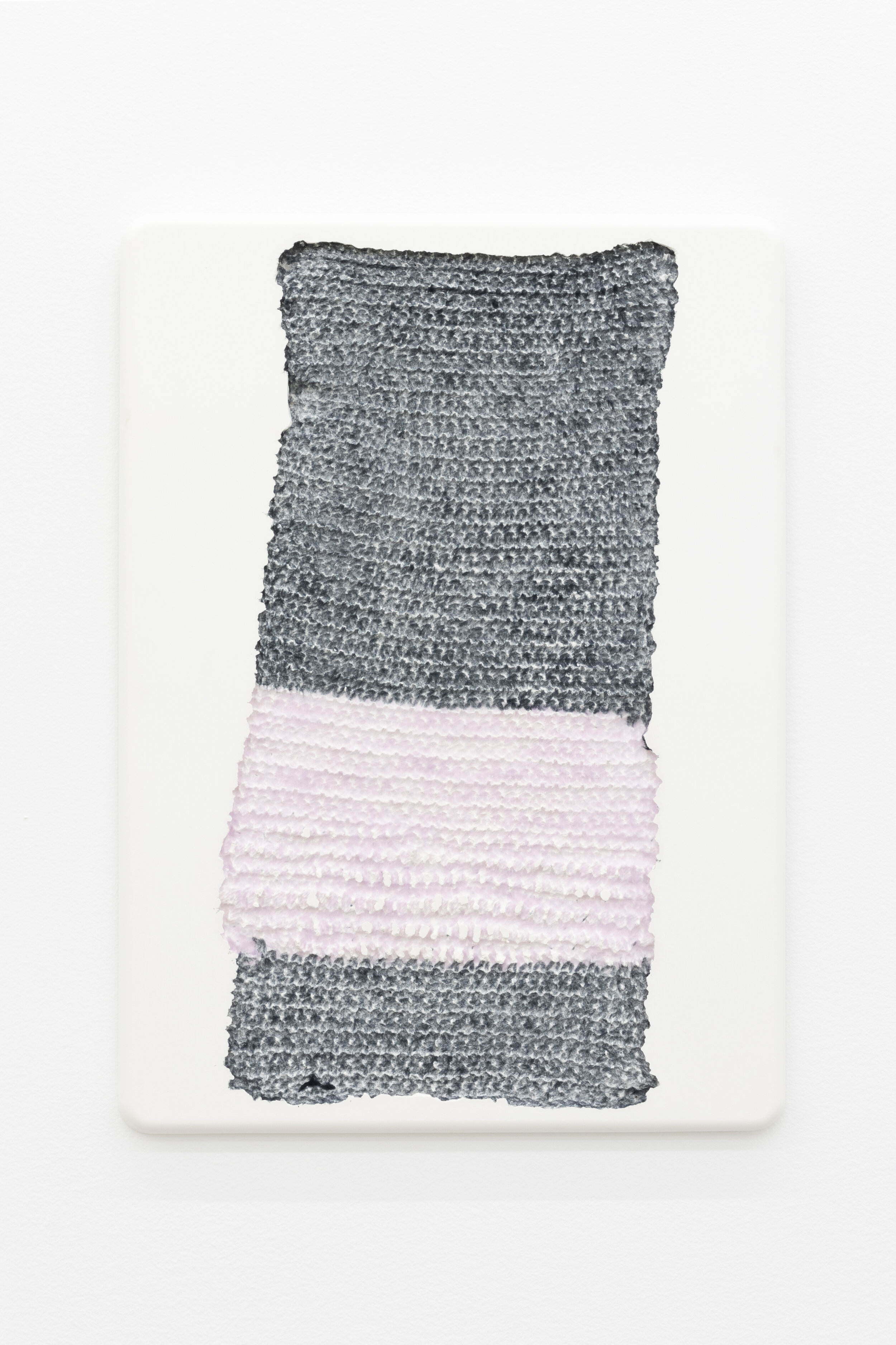  Michelle Grabner   Untitled , 2020  plaster cast with dyed cotton fibers  20 x 15 in. 