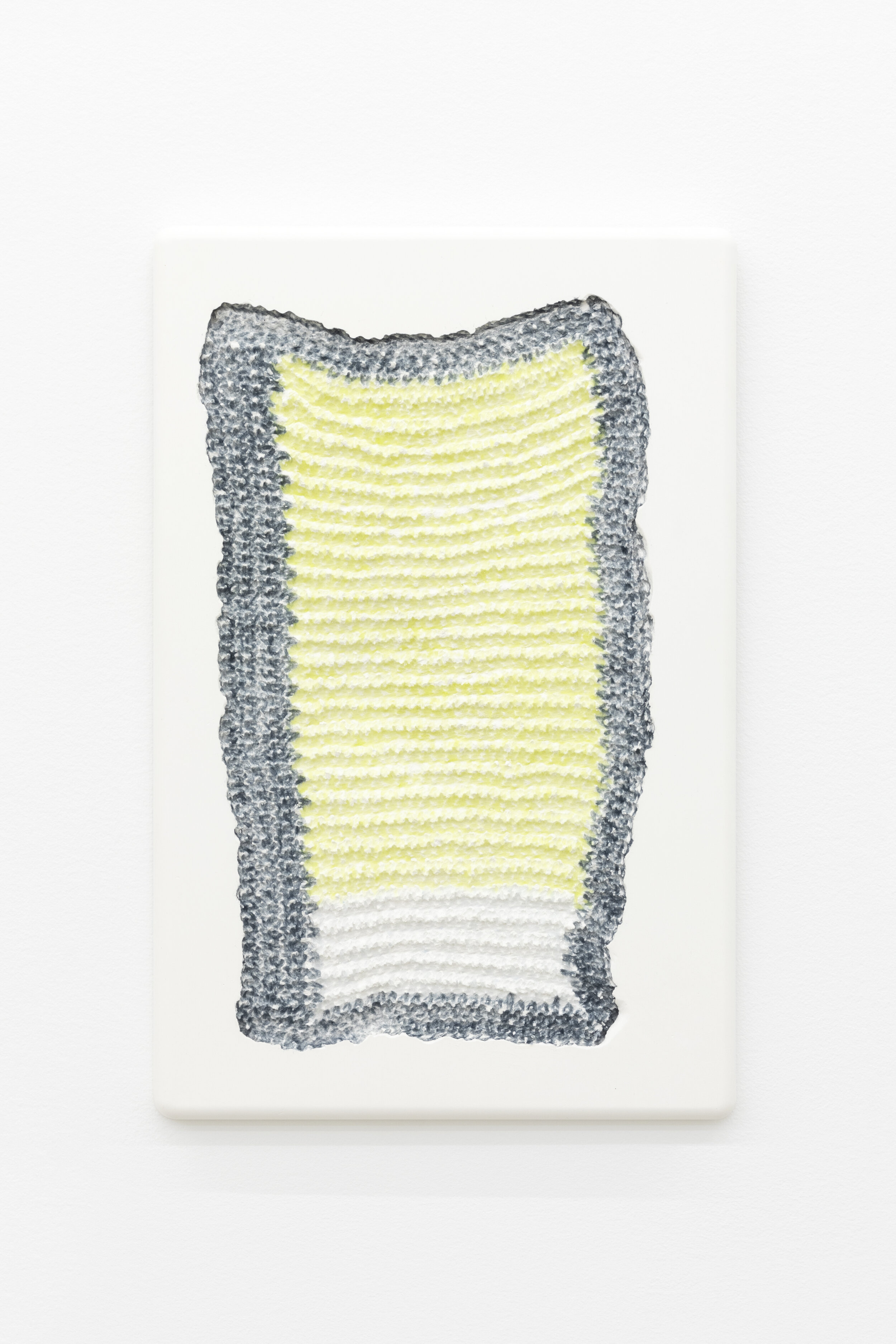  Michelle Grabner   Untitled , 2020  plaster cast with dyed cotton fibers  20 x 13 in. 