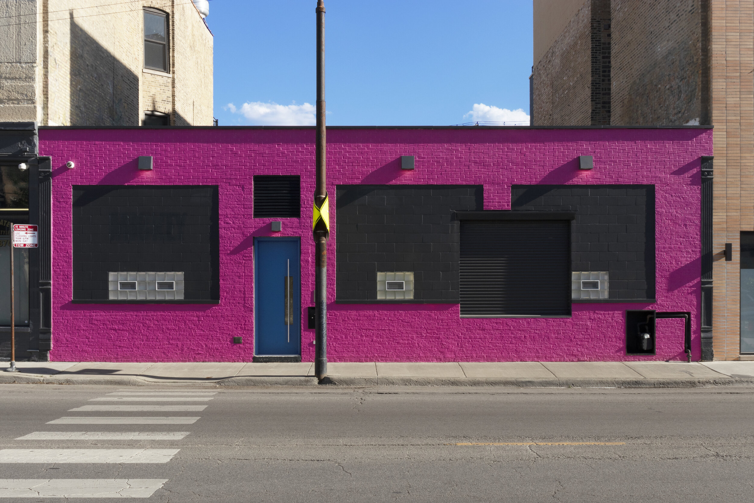   Bailey Connolly &amp; Isabelle Frances McGuire    1635 W Grand Ave , 2021  Enamel Exterior Paint (Beauty Queen)                                                               dimensions variable 