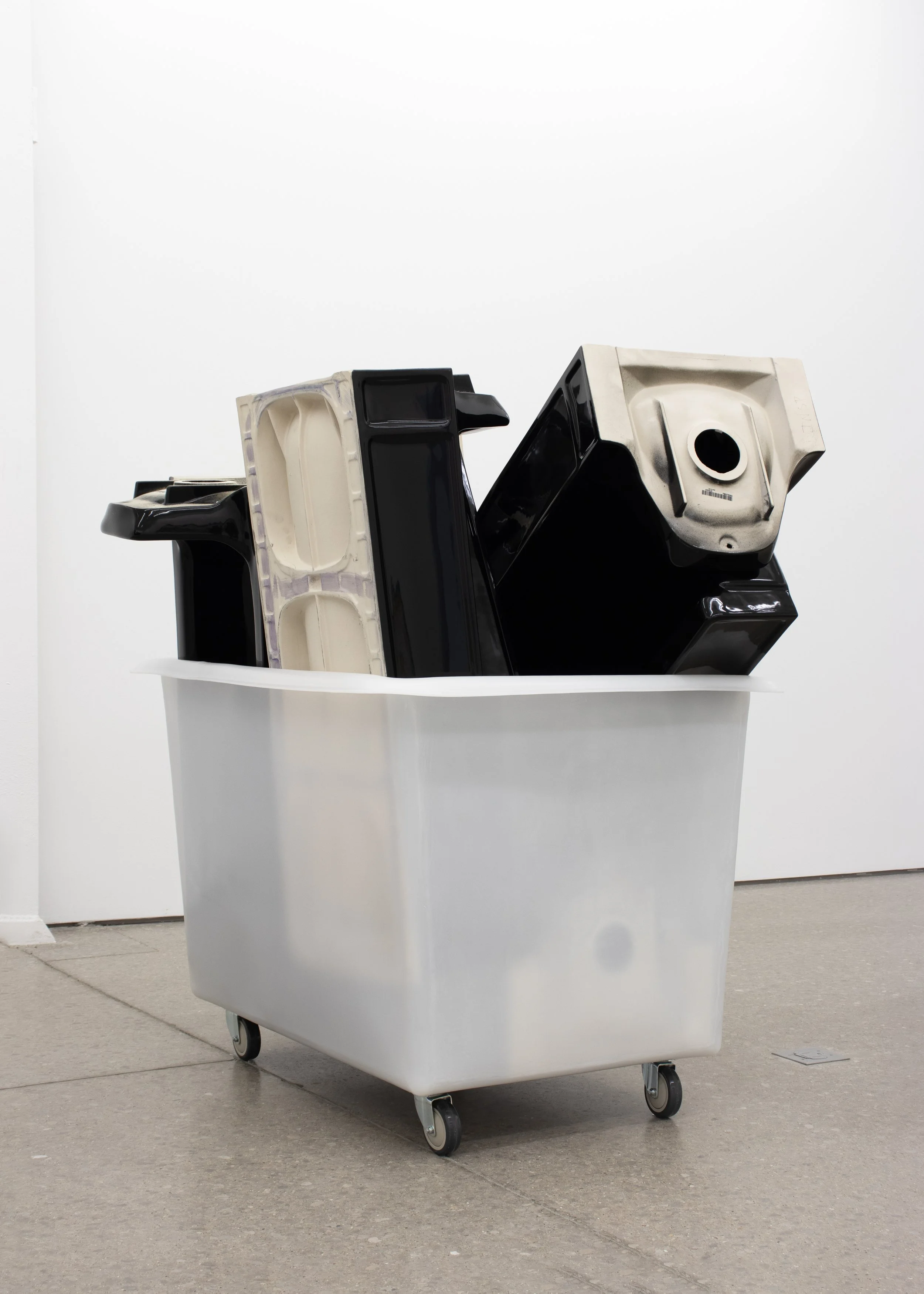  Michelle Grabner   Untitled , 2026  glazed porcelain, poly box truck  59h x 47w x 62d in 