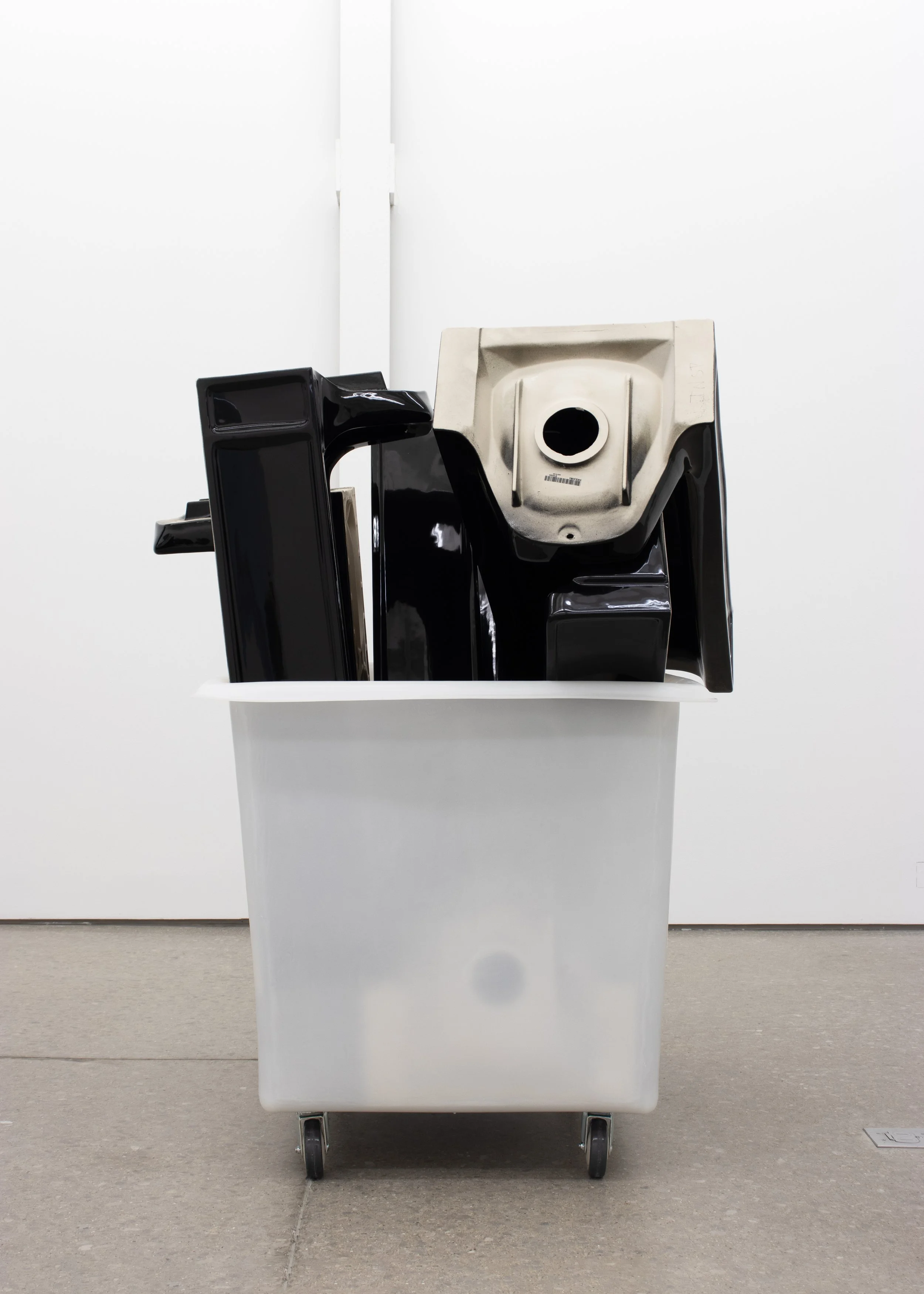  Michelle Grabner   Untitled , 2026  glazed porcelain, poly box truck  59h x 47w x 62d in 