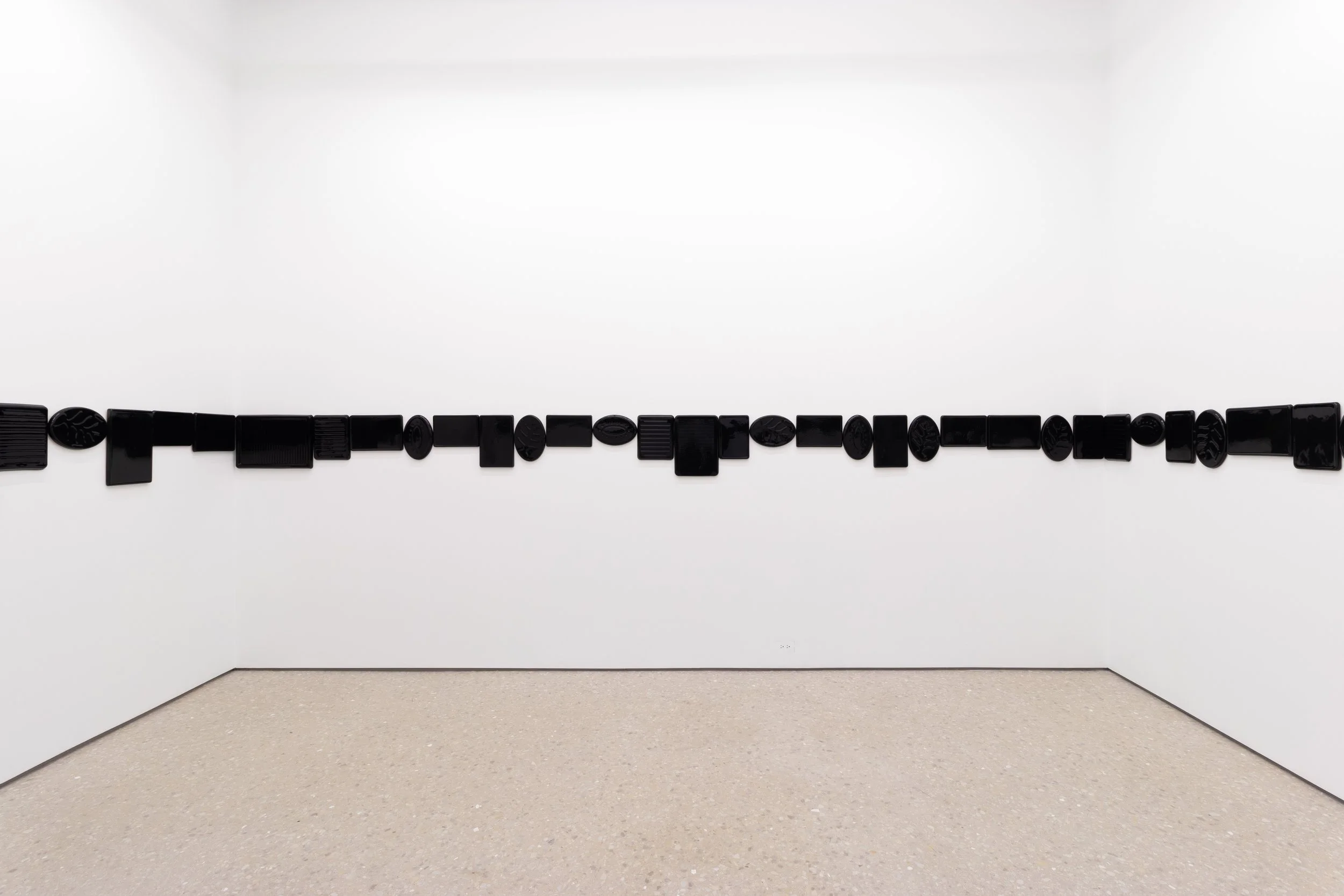  Michelle Grabner   Untitled , 2026  glazed porcelain  19h in x variable 