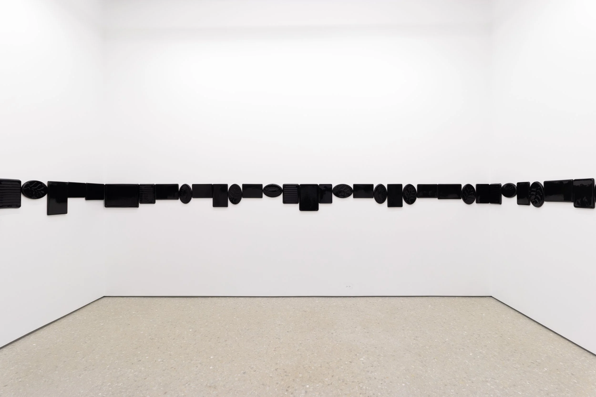  Michelle Grabner   Untitled , 2026  glazed porcelain  19h in x variable 