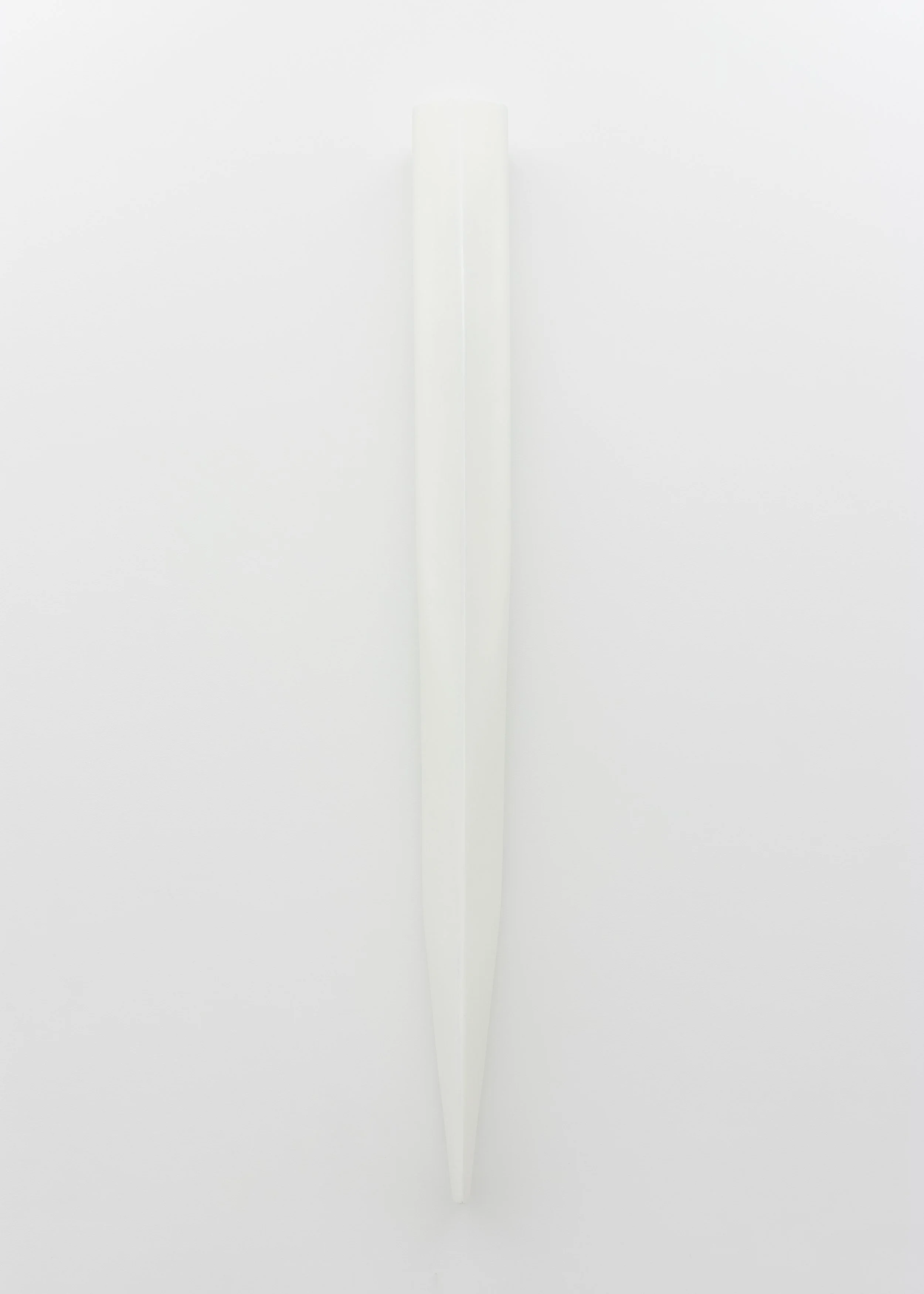  José Taymani   Untitled , 2026  polyurethane foam, fiberglass, and epoxy  90h x 7w x 14d in 