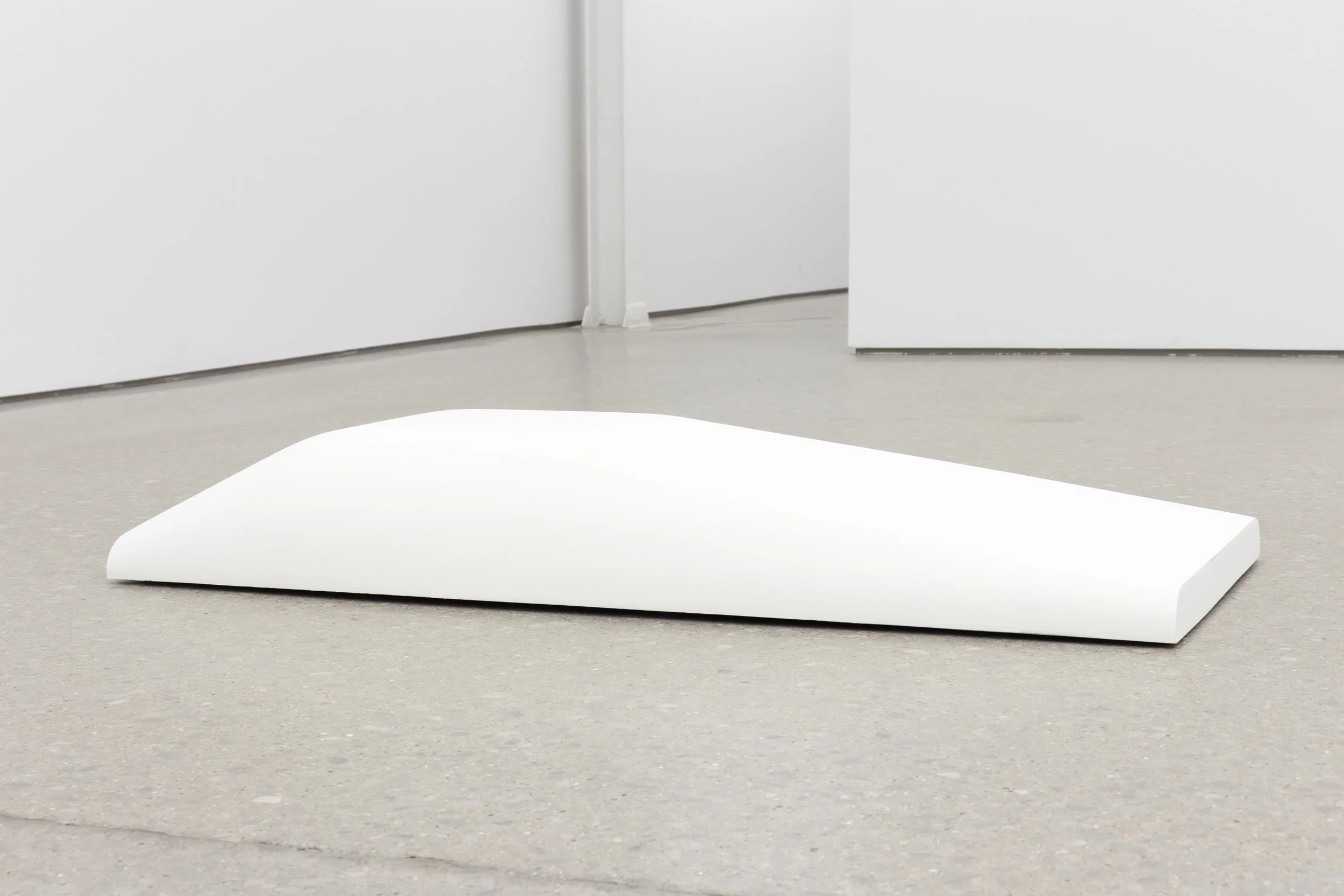  José Taymani   Untitled , 2026  polyurethane foam, fiberglass, and epoxy  6h x 46w x 20 1/2d in 