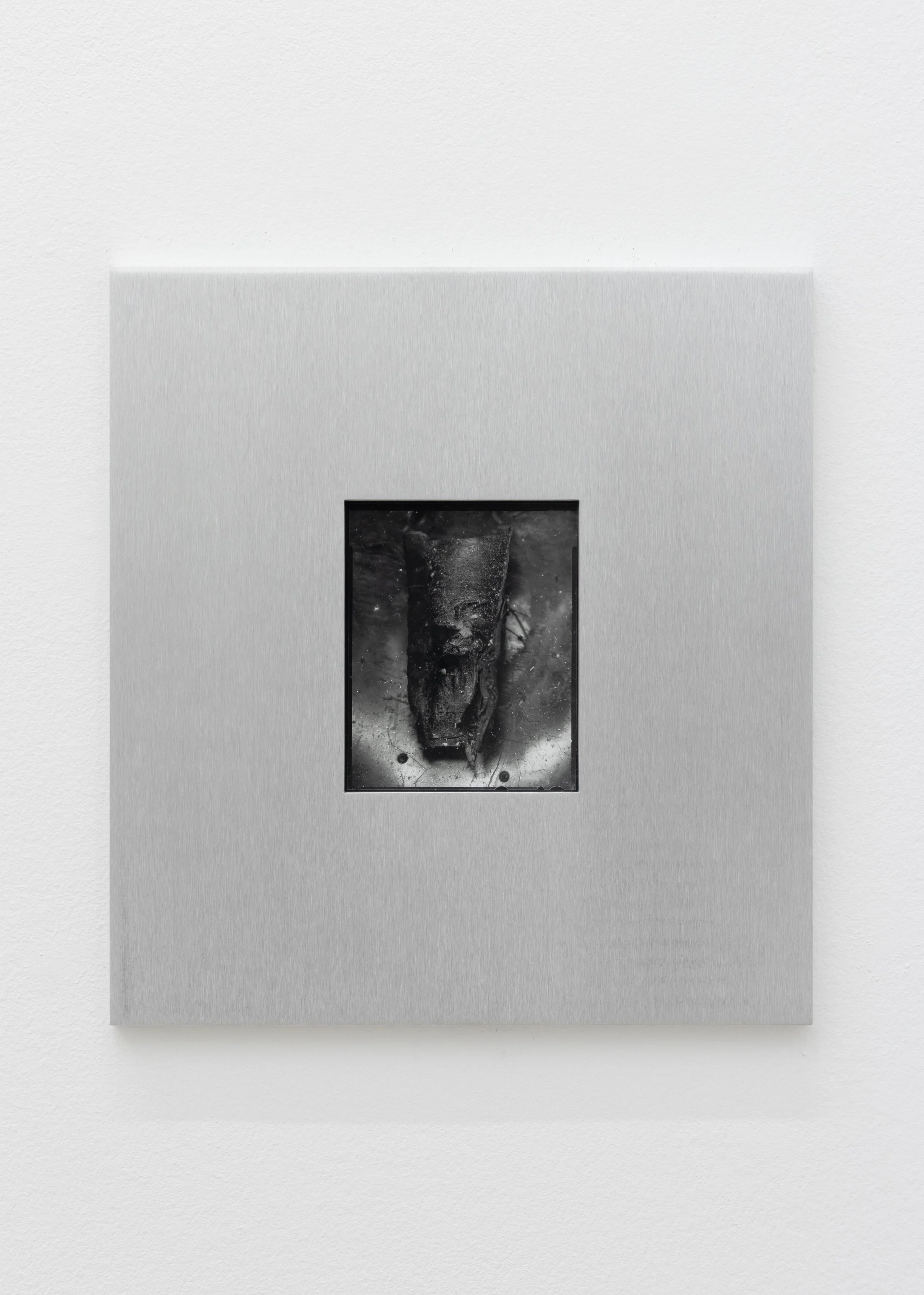  José Taymani  Untitled, 2026  silver gelatin print and milled aluminum  13h x 12w in 