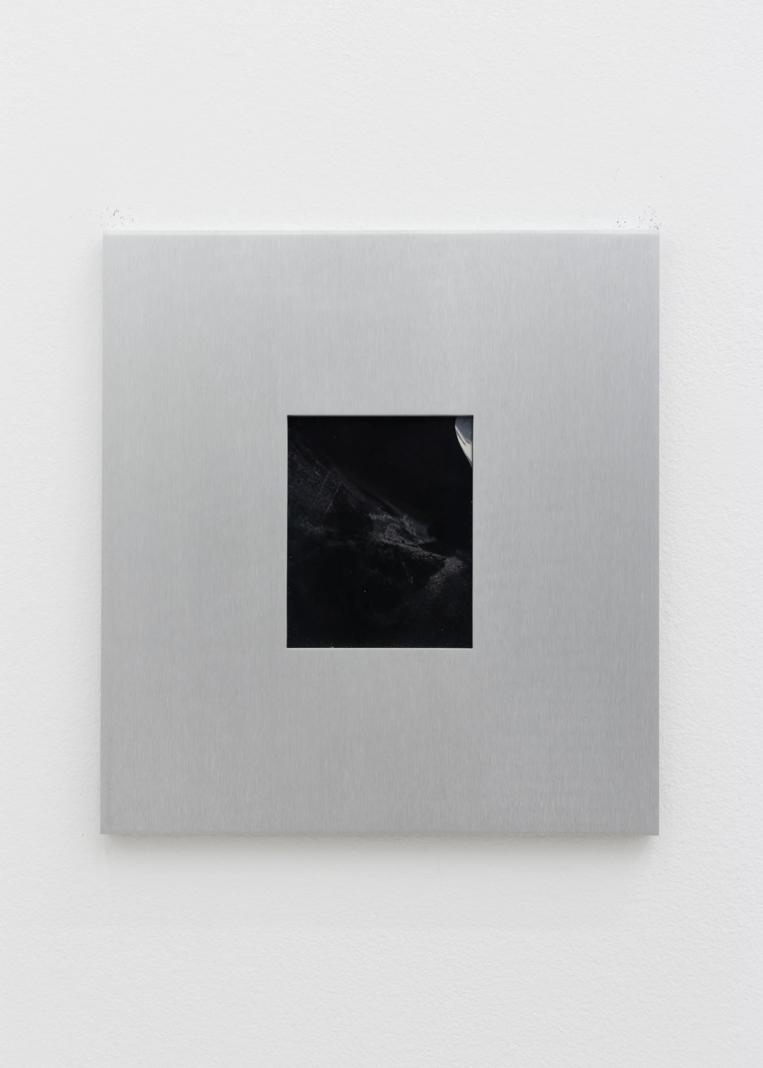  José Taymani   Untitled , 2026  silver gelatin print and milled aluminum  13h x 12w in 