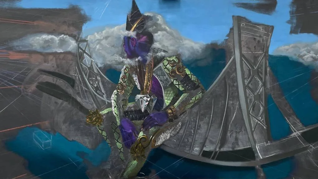 Nyame Brown, 'Drippin in the Bay: John Henry with His Head in the Clouds,' 2020