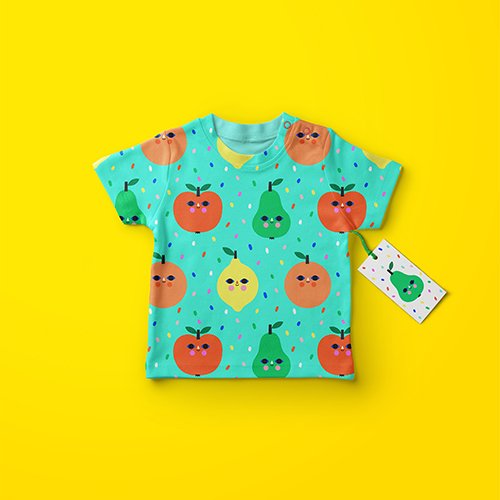 Happy Fruits Pattern Tshirt