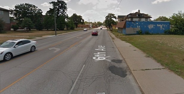 6th Avenue in Des Moines (before)