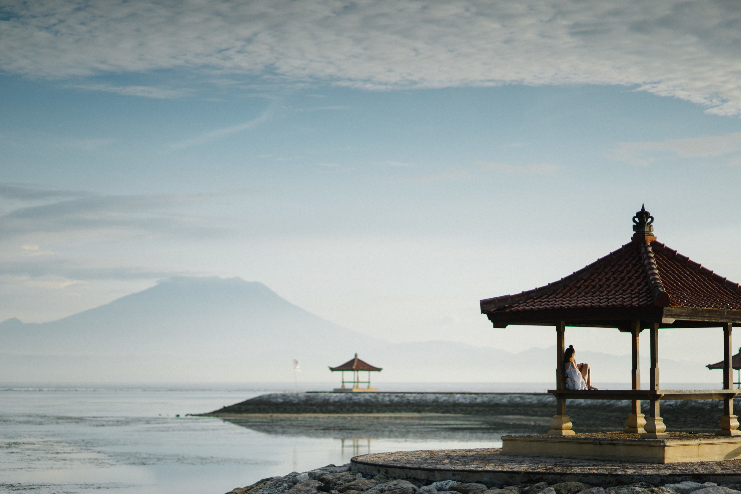 Mt. Agung from Sanur Beach