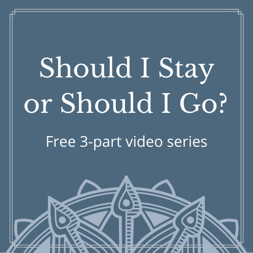 FREE 3-PART VIDEO SERIES - Get clear about when to seek help from a professional, and how to skill up, grow up and show up more compassionately yourself.