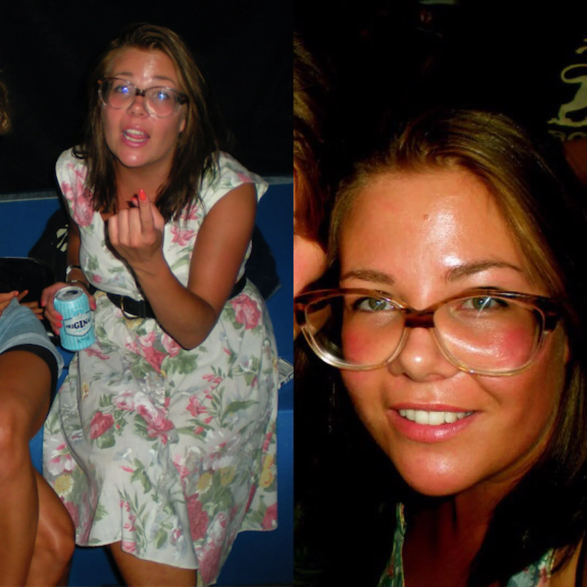 2010 // 2010. Tämän kuvaparin nimi on YOU KNOW WHAT THEY SAY ABOUT GIRLS WITH BIG GLASSES.