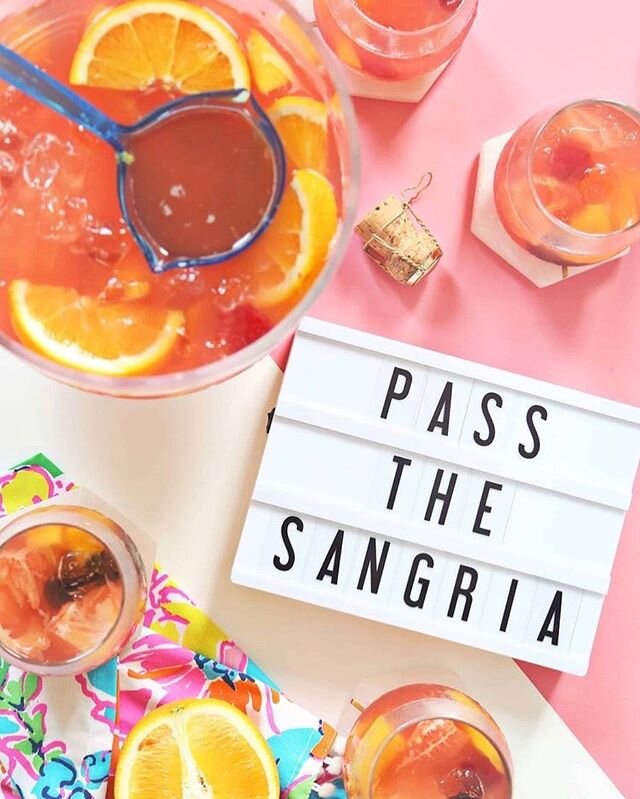 My recipe for Pandemic Sangria...or anytime sangria. I mean, do we really need an excuse?! &bull;

2 bottles Spanish red wine
1/2 cup brandy
2 oranges, one juiced and one diced
1 green apple, diced
1 lemon, diced
1 cinnamon stick
optional sweetener: 