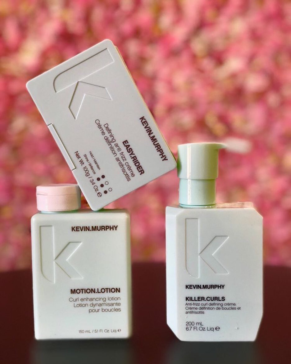 Just a few of my favorite things.
&bull;
I flip flop back and forth between Kevin Murphy &amp; Deva Curl when deciding on curl products. I personally am obsessed with KM. (Most of you are aware 🥰 ) Kevin Murphy helps your curls have some control whi