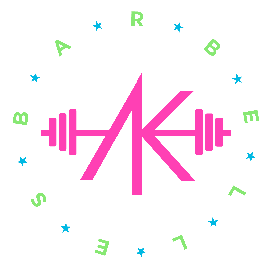 AK barbelle logo 2022 3 neon colors SMALL