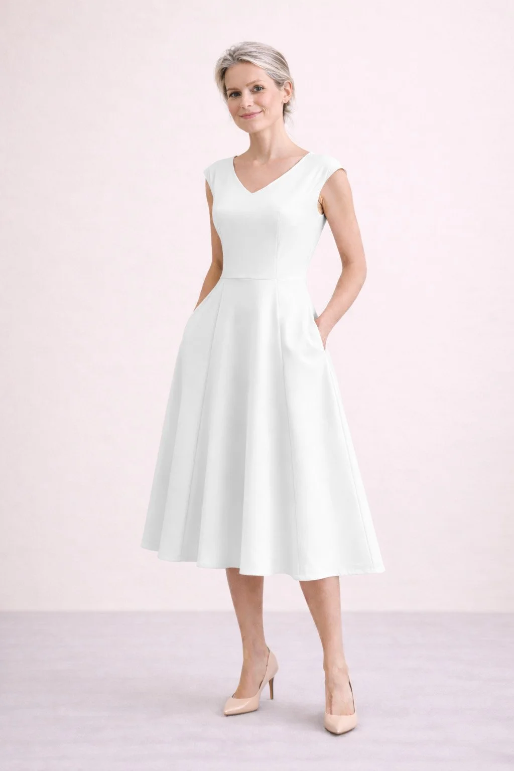 Adrey Fit &amp; Flare Midi Dress - WDR68