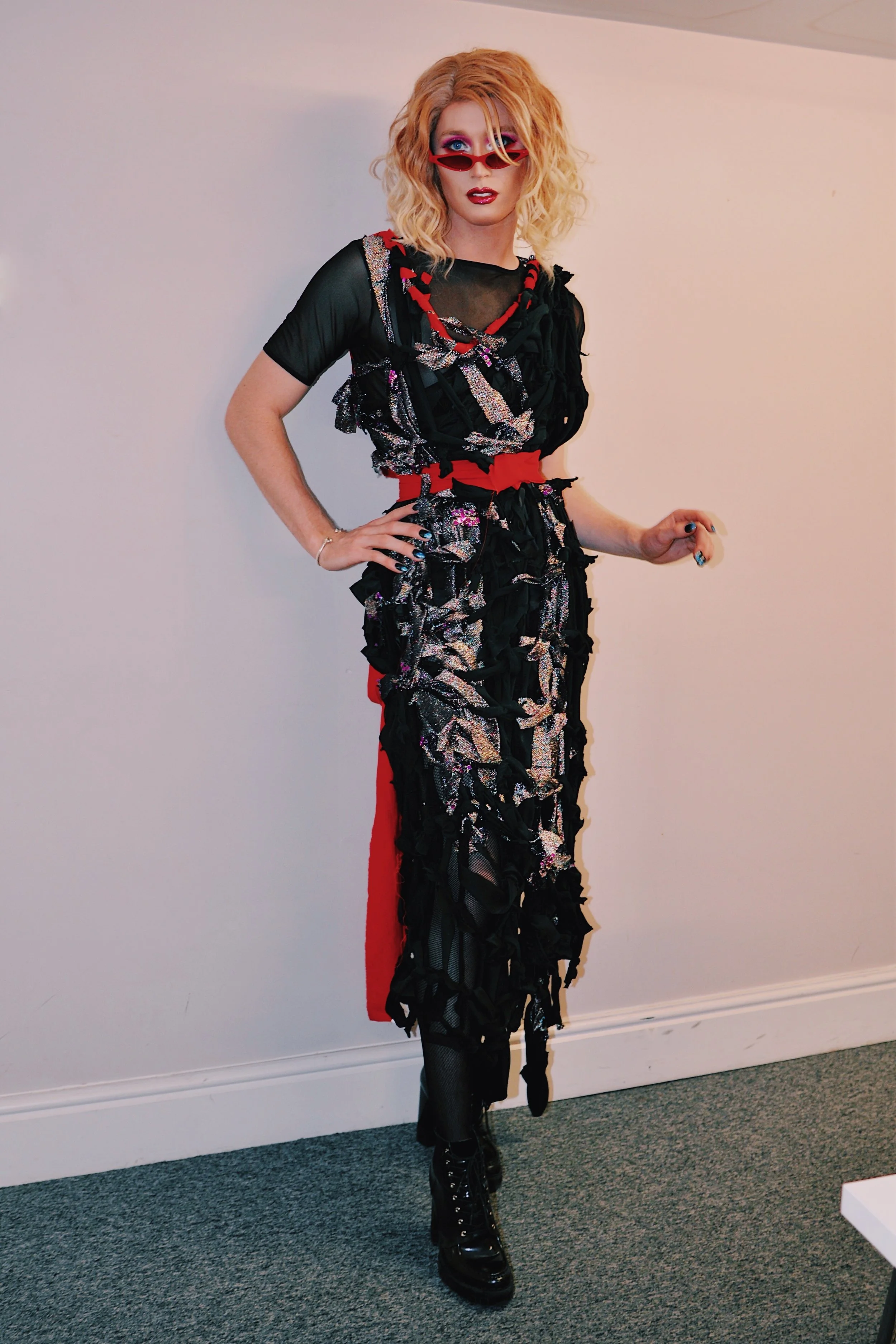  Lexastential Crisis wearing custom Persephone Bennett for the Hades Ball in Cambridge, UK 