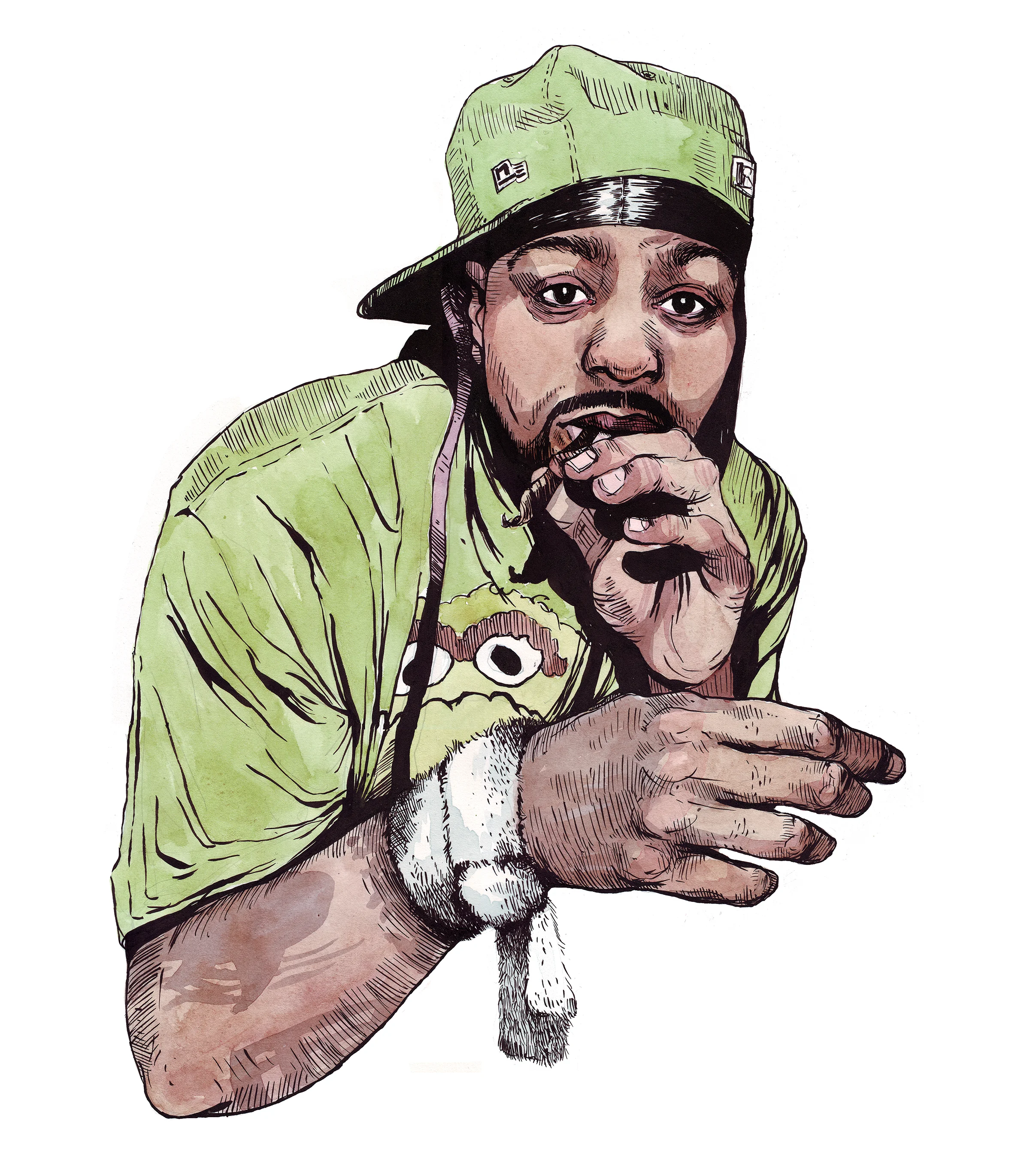 Method Man for Warner Bros Entertainment, Ink & Watercolor 2016