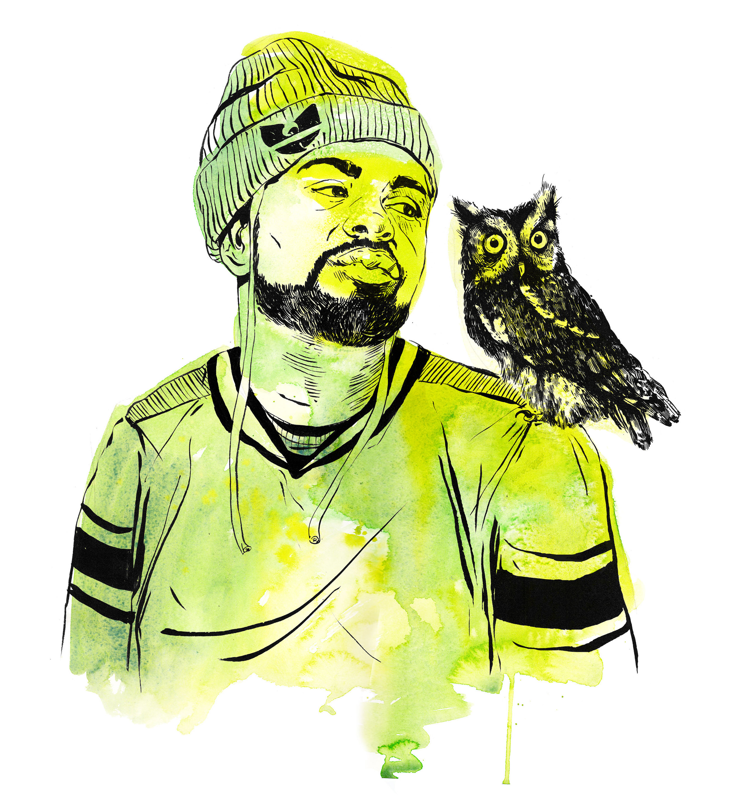Method Man with Eastern Screech Owl