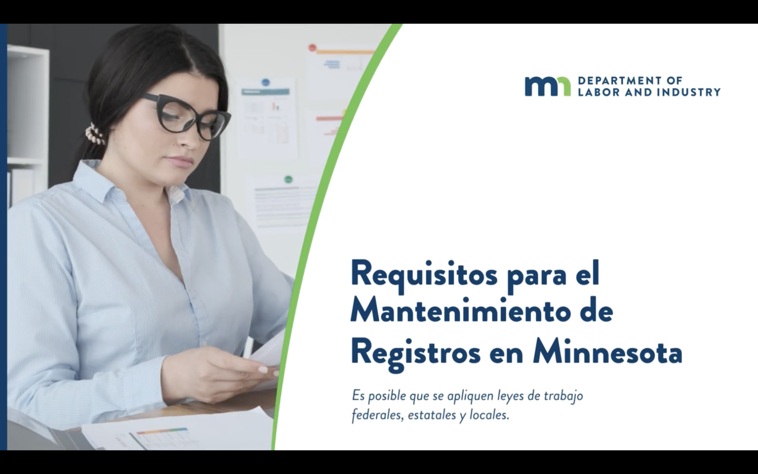 Registros o documentos laborales requeridos según la ley de Minnesota