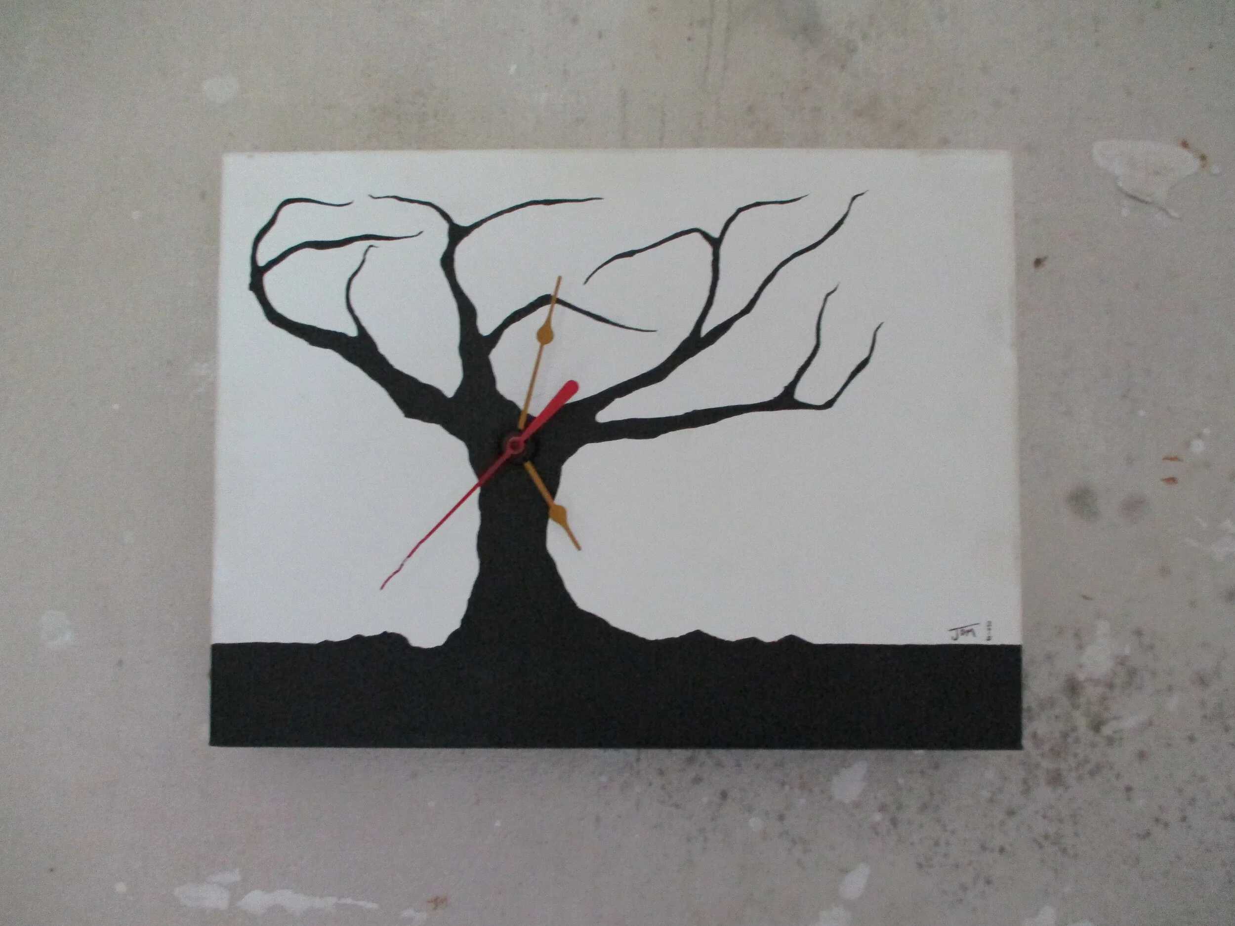 2015 Oak Clock 12x09 acrylic 01.JPG