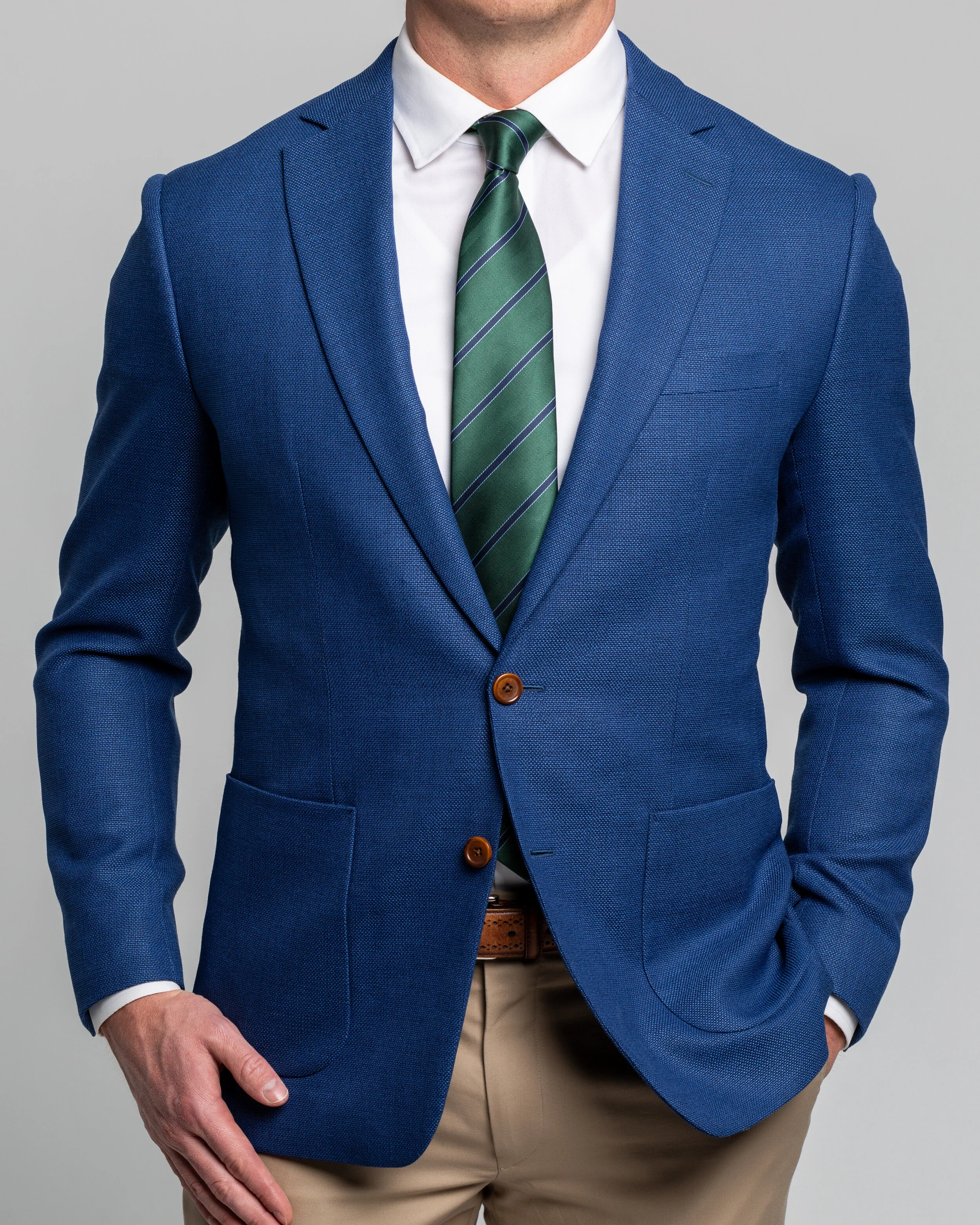  Electric Blue Hopsack Jacket