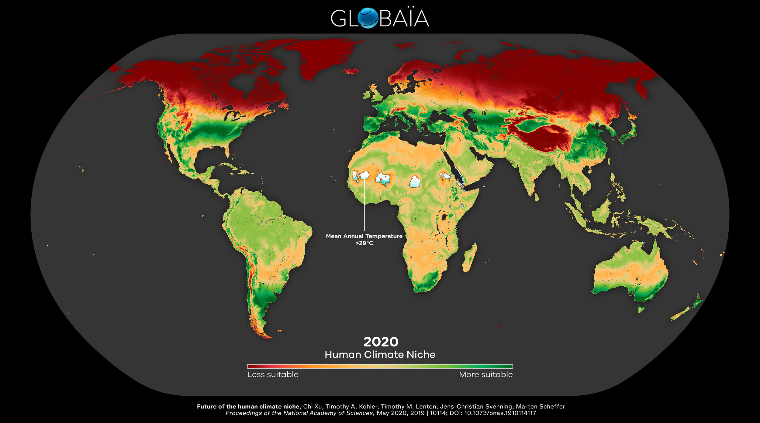 earth after global warming map