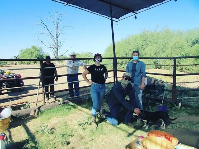 Here's part of the Justice Brothers farm stand crew!